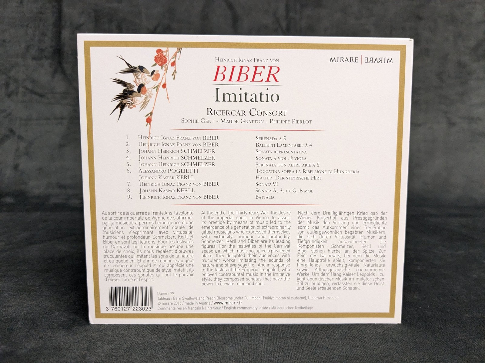 Biber Imitatio Ricercar Consort Sophie Gent Maude Gratton CD
