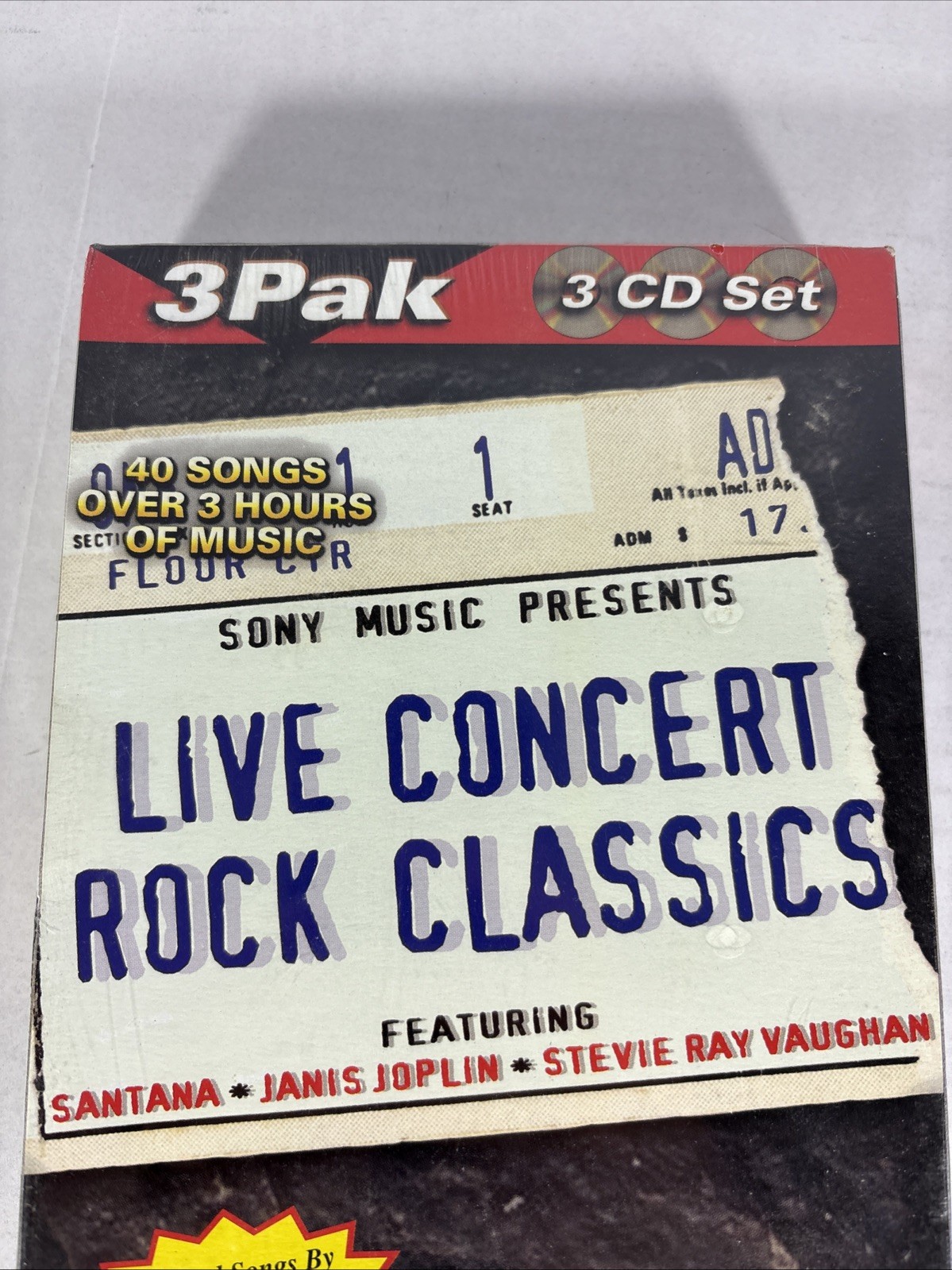 Live Concert Rock Classics [Slipcase] by Various Artists (CD, Aug-2001, 3 Discs