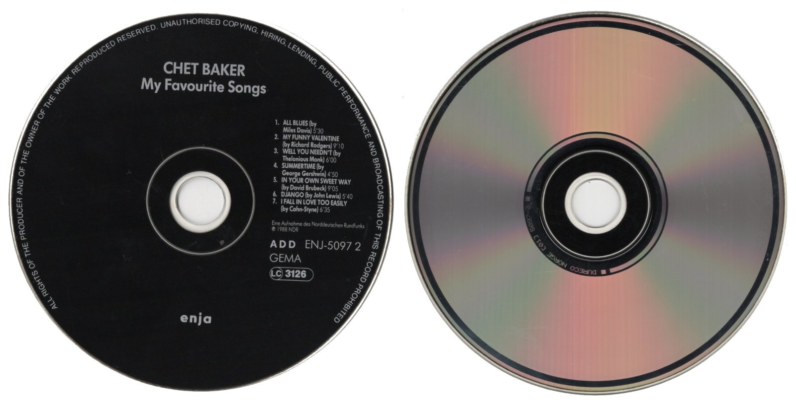Lot of 6 CHET BAKER Music CDs (Multiple Titles)