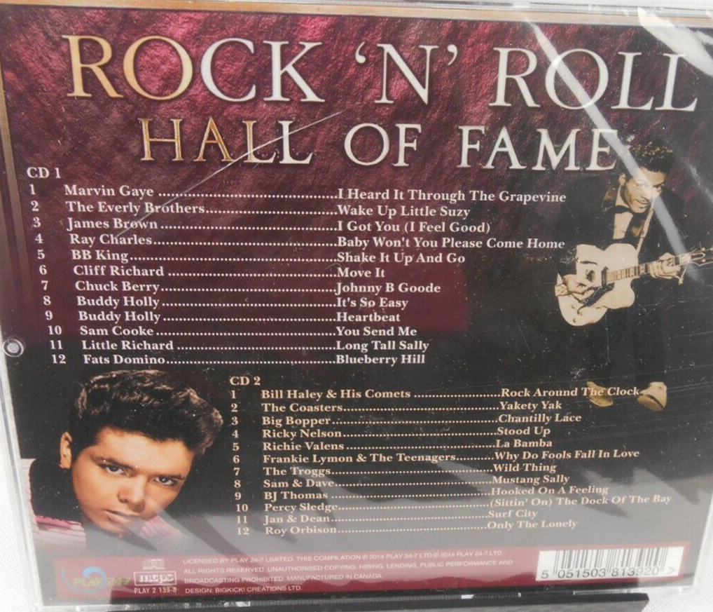 ROCK N ROLL HALL OF FAME – VARIOUS ARTISTS (CD, 2 DISC SET) [NEW SEALED]