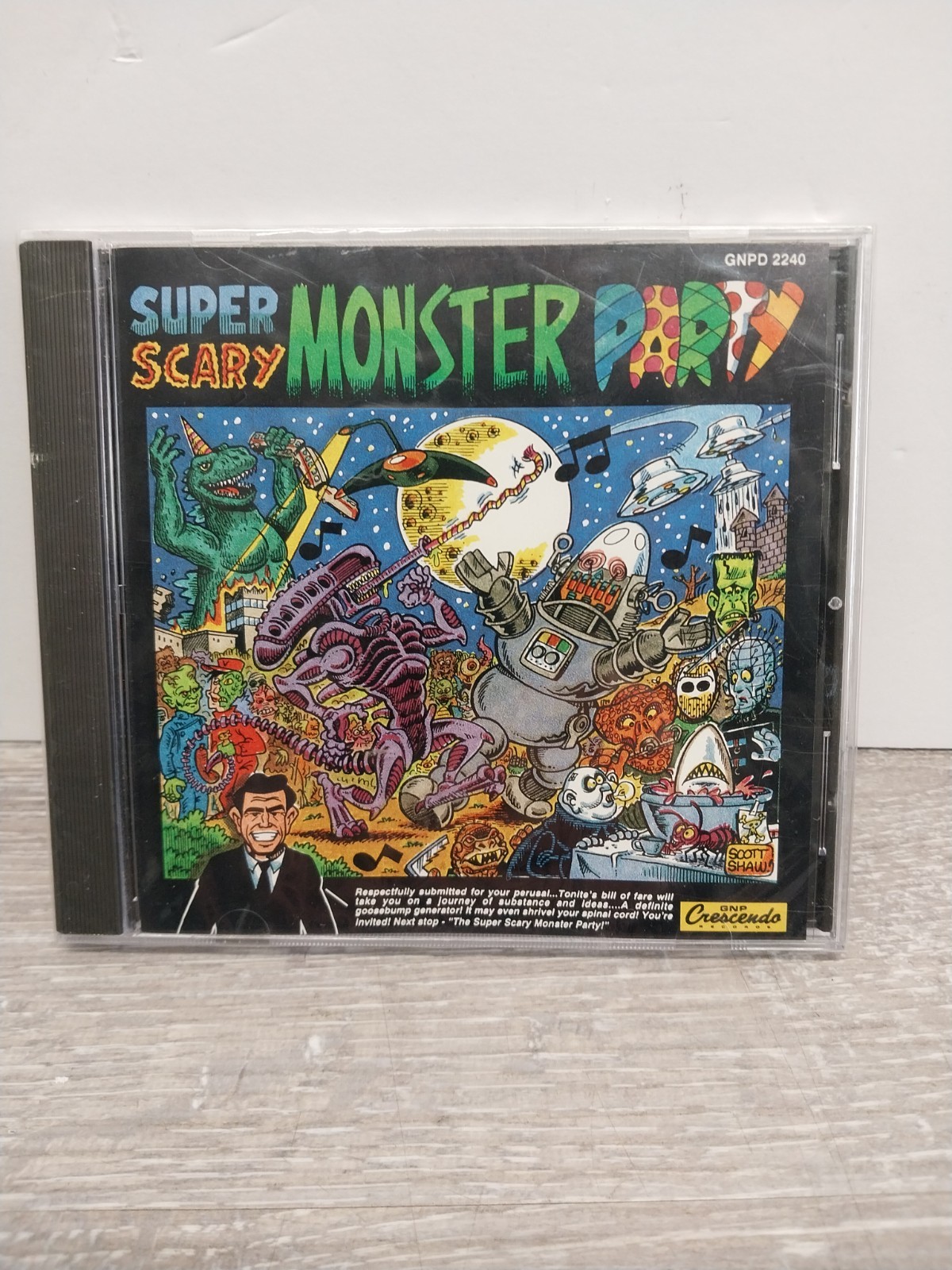 Super Scary Monster Party CD Vintage TV Show Theme Songs 1994 Munsters