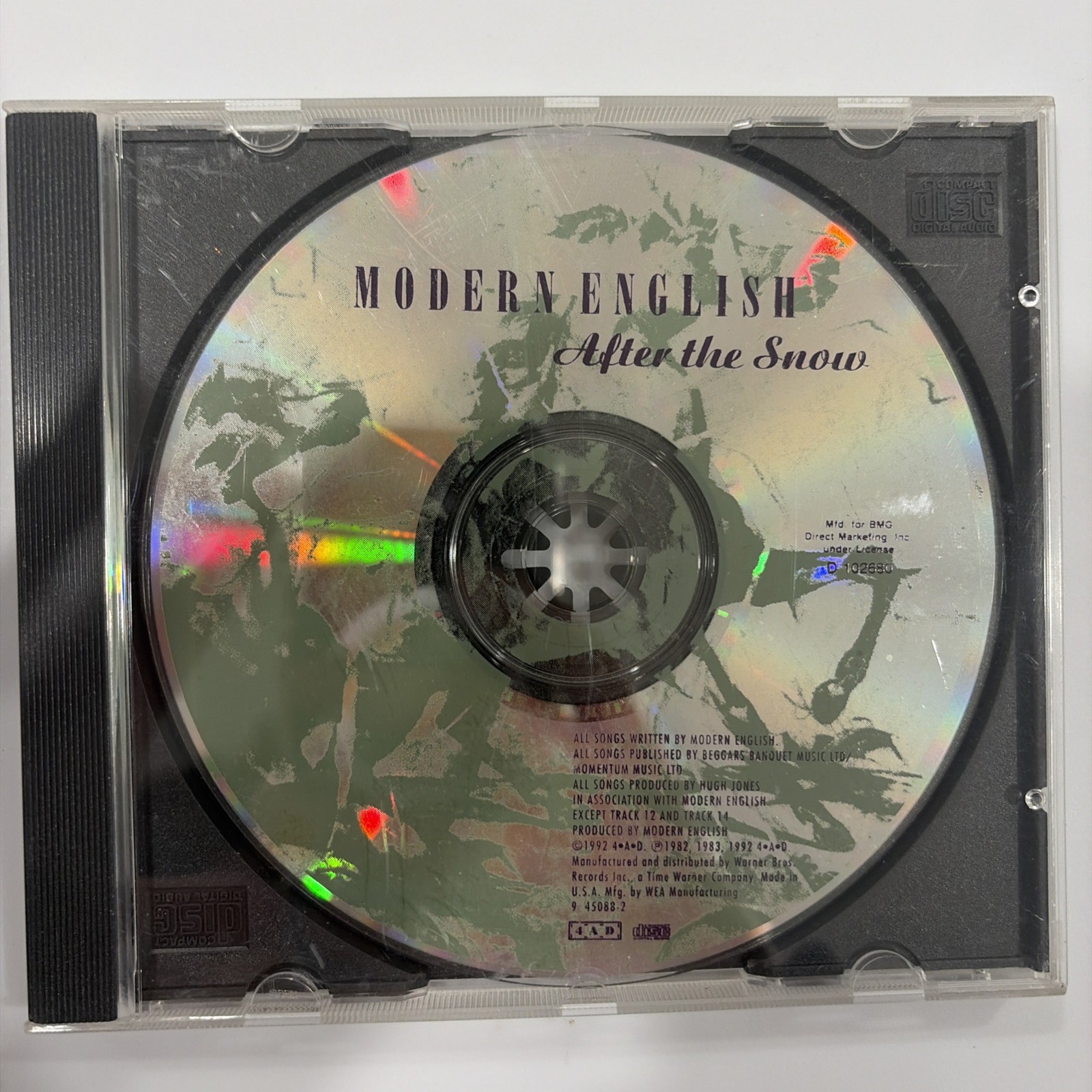 Modern English After the Snow CD