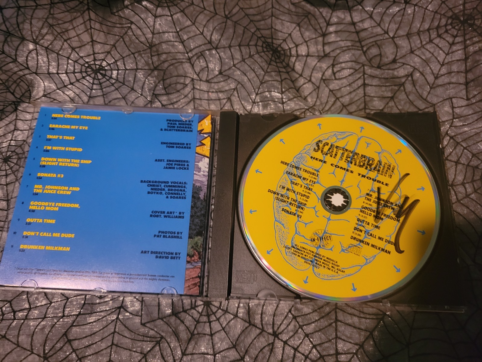 SCATTERBRAIN Here Comes Trouble CD 1990 In-Effect Records Thrash Metal Punk
