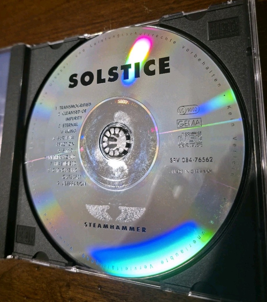 Solstice Self-Titled CD German Pressing SPV 077-76562 Steamhammer 1992
