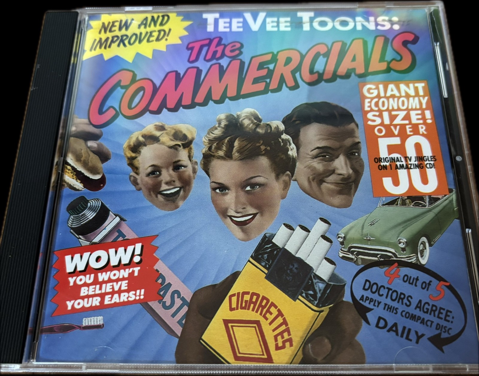 TeeVee Toons The Commercials CD 1989 Good FREE SHIP