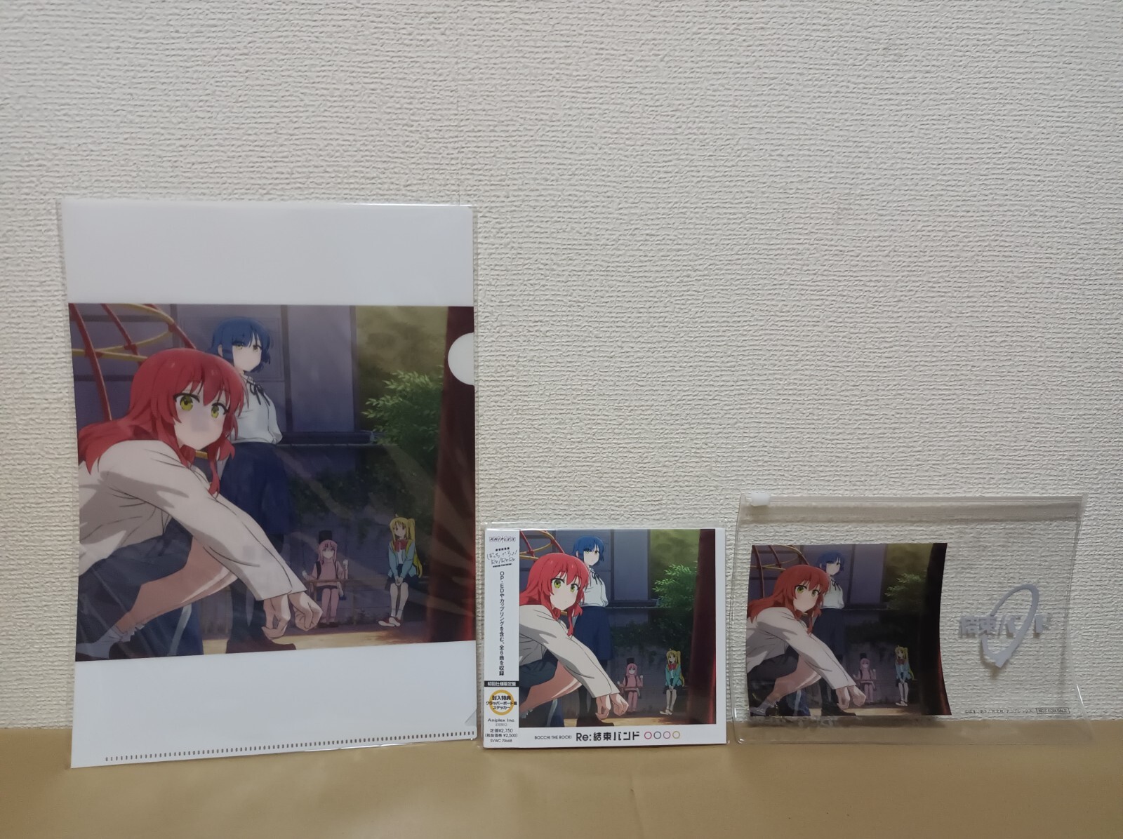 Bocchi the Rock Kessoku Band CD Re:Kessoku Band (with clear pouch & clear file)