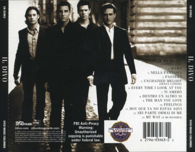 Il Divo – Il Divo (CD) (Very Good Plus (VG+)) – 4010999941