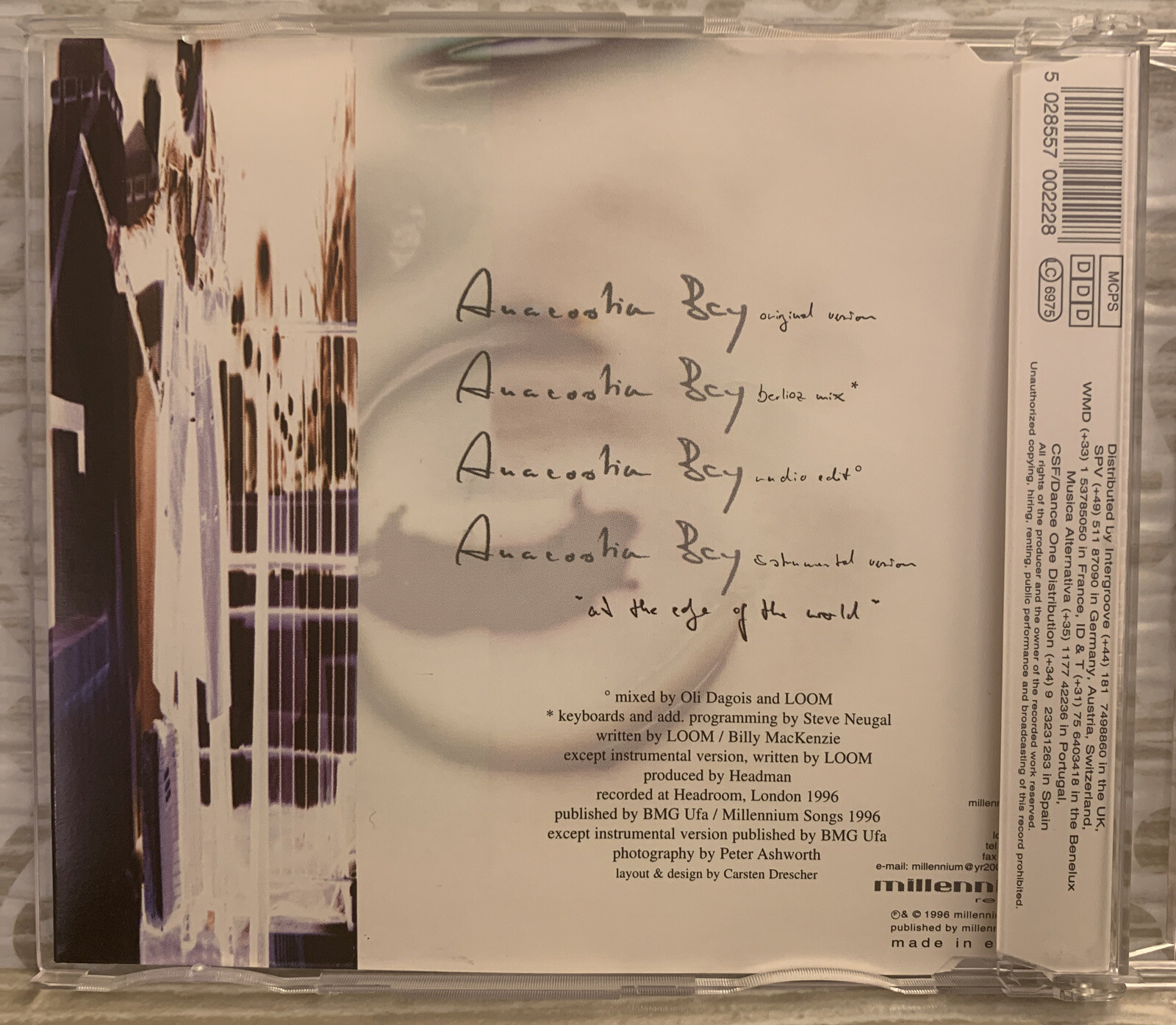 Billy Mackenzie Loom Anacostia Bay At The Edge of the World CD 1996 EX Cond