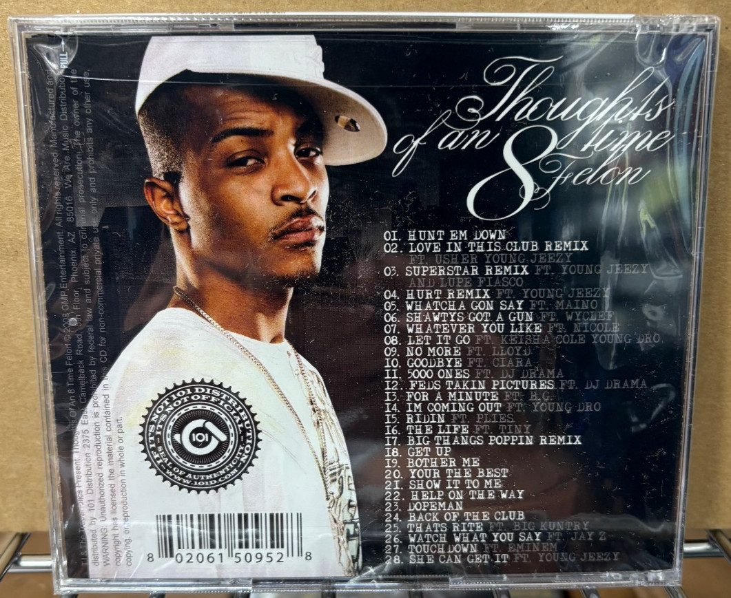 T.I. Thoughts Of An 8 Time Felon New CD