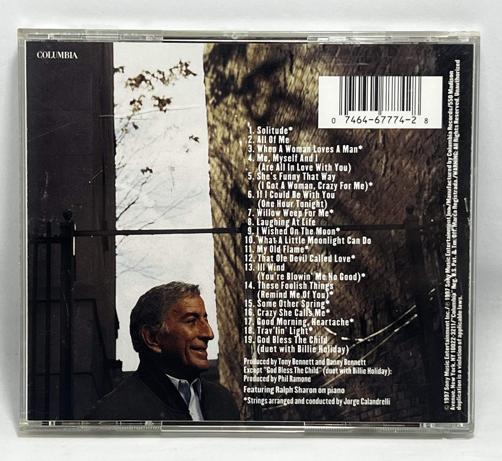 Vintage 1997 Tony Bennett CD On Holiday Tribute Billie Holiday Jazz Vocal Album
