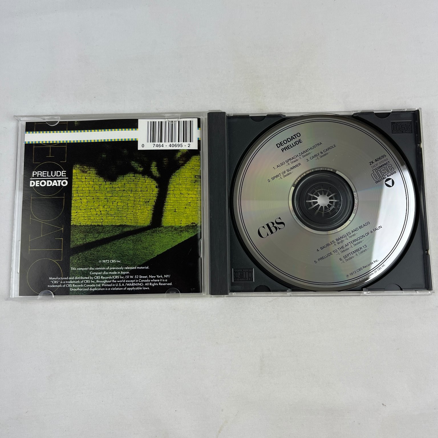 DEODATO – Prelude CD 1972 CTI Recordings Remastered Jazz Funk CBS