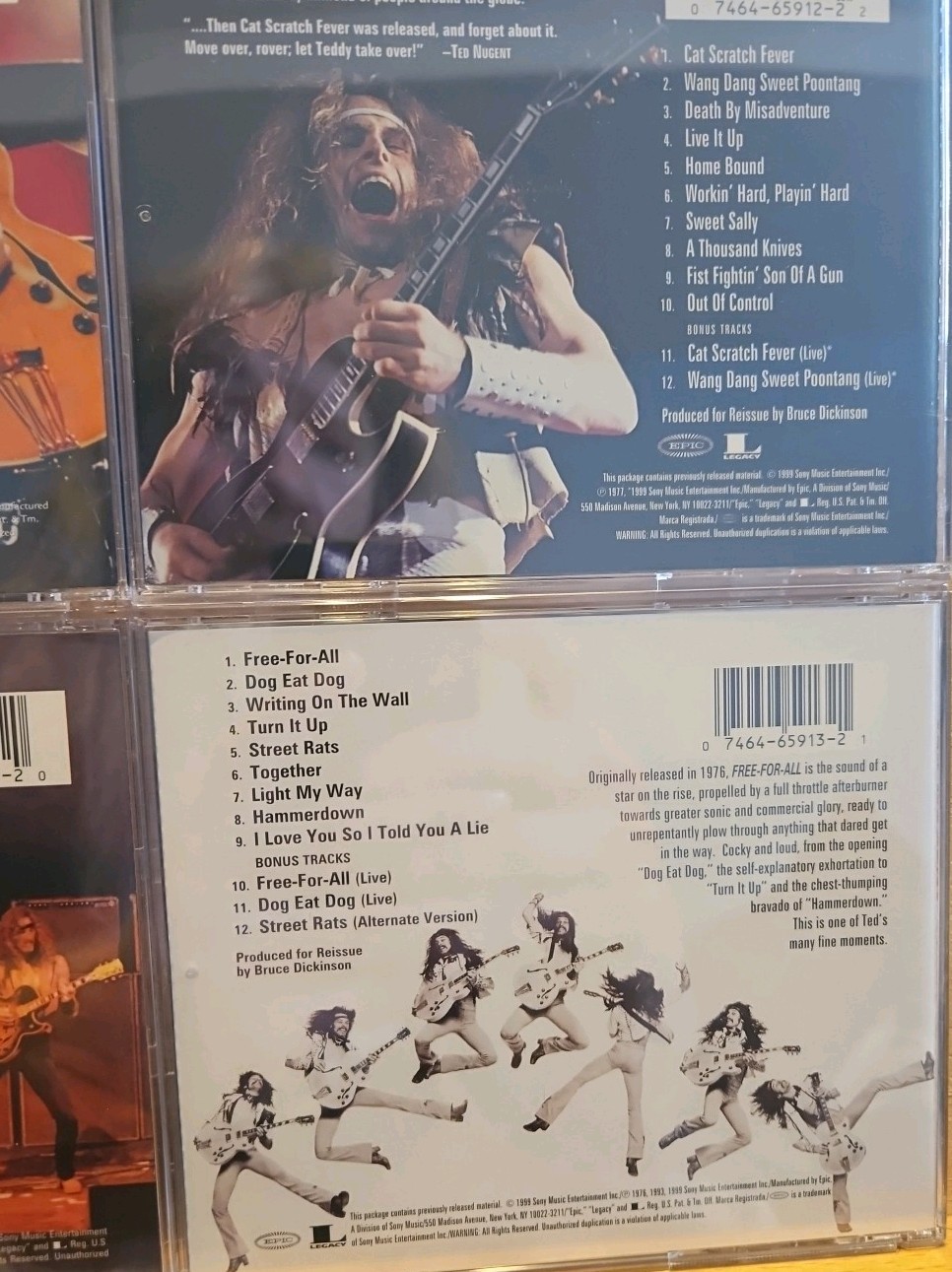 Ted Nugent CD Lot In Excellent Condition Expanded Editions And Live Albums EX!!