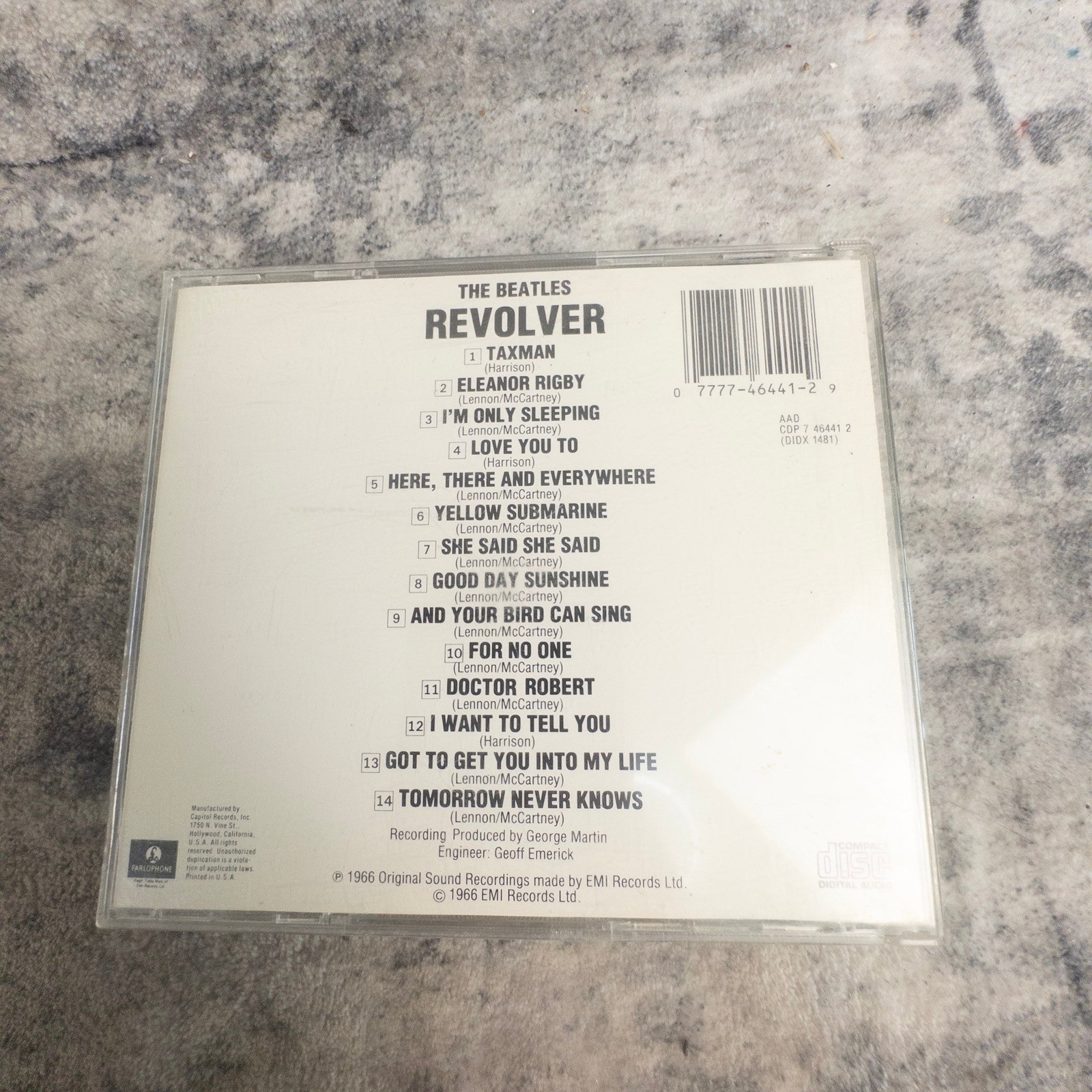 The Beatles Revolver CD Rock Psychedelic Parlophone Lennon McCartney Harrison 66
