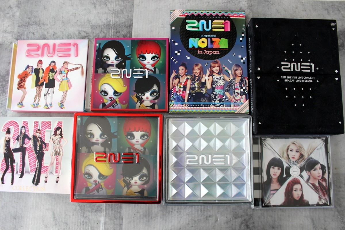 SET x8 2NE1 Japan CD DVD Collection Live NOLZA! Seoul Crush NO PHOTOCARD