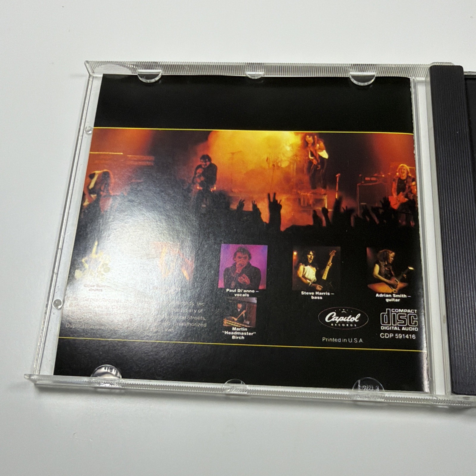 Iron Maiden Killers CD Capitol Early Pressing Paul Di’Anno Metal Mint Disc Rare