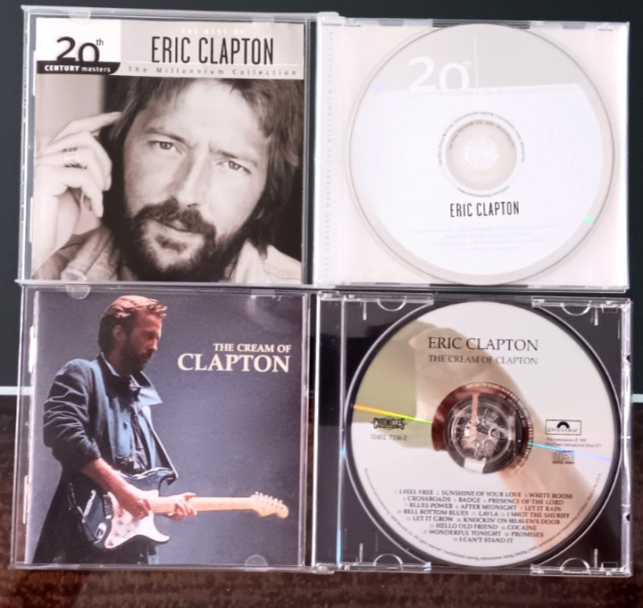 Lot of 2 Eric Clapton CDs – The Best Of & Cream Of Clapton