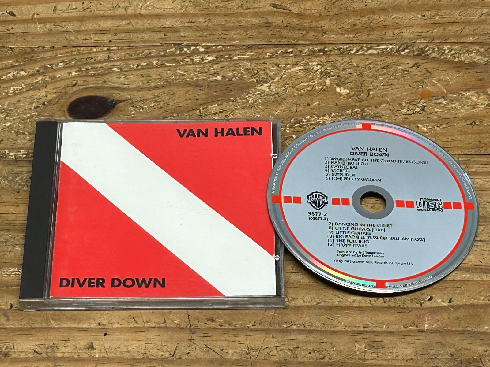 Van Halen – Diver Down CD. Rare 1983 1st edition West German target Warner Bros.