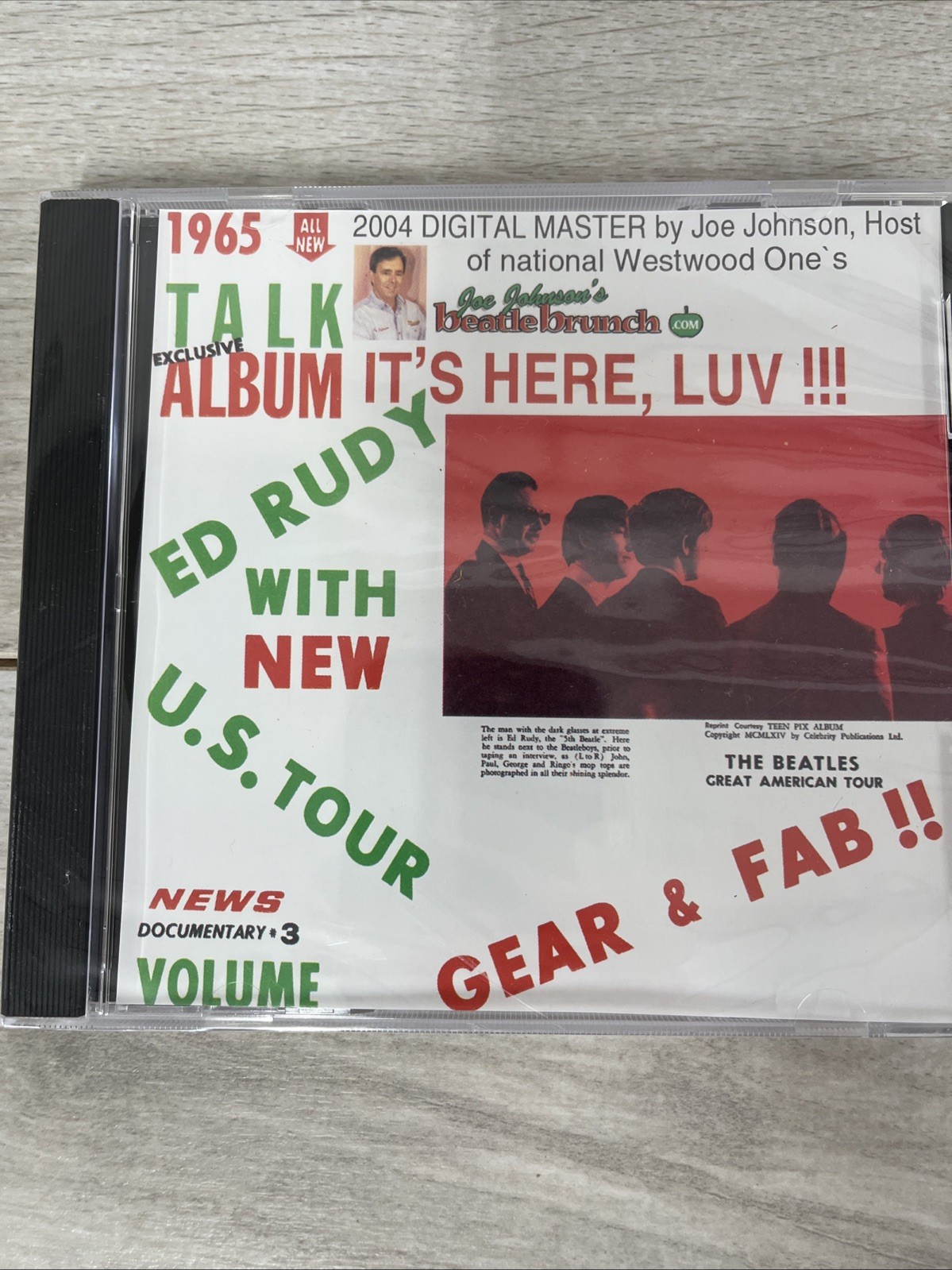 THE BEATLES Ed Rudy With New U.S. Tour SEALED Documentary / Interview CD