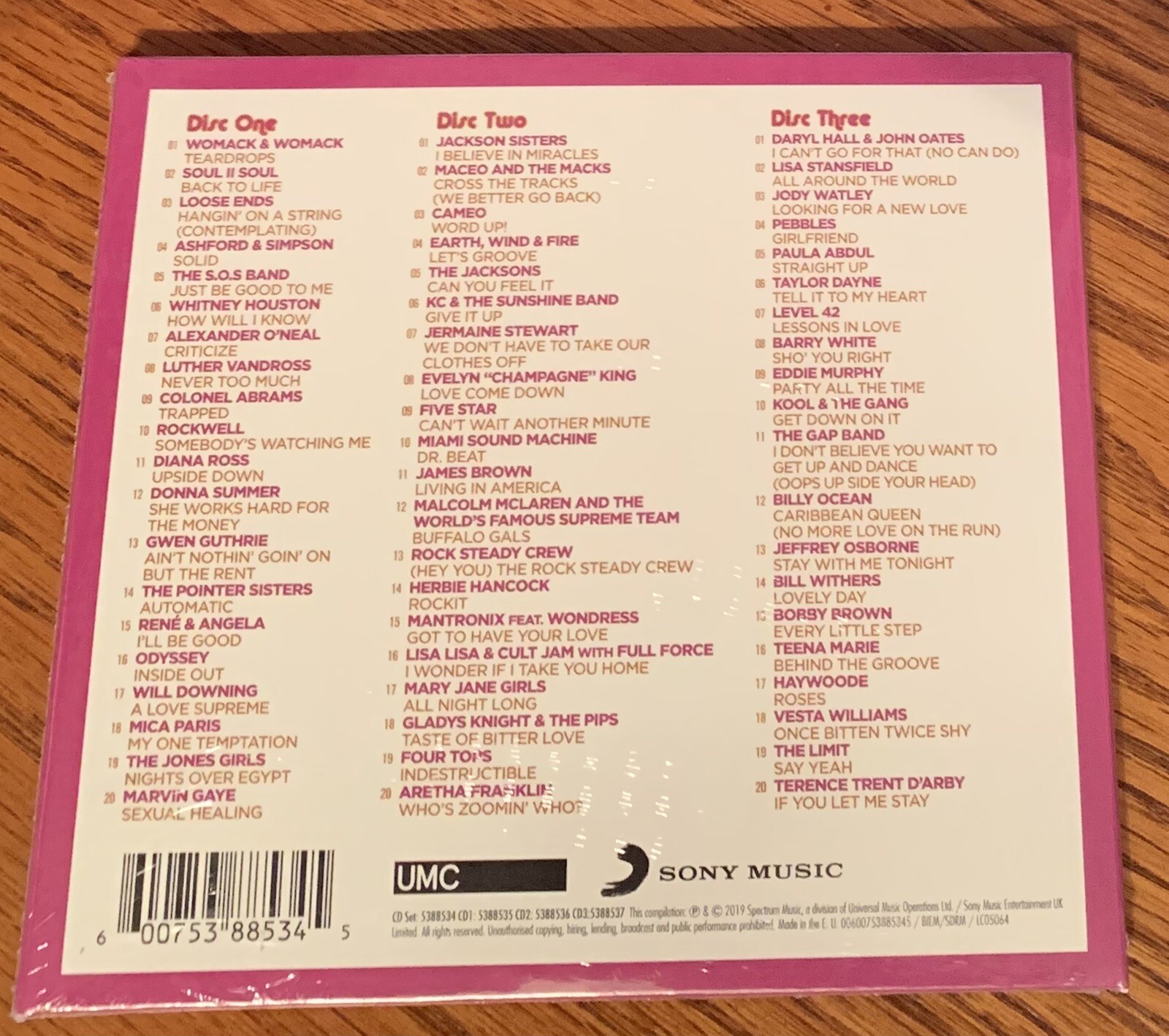VARIOUS “THE BEST 80’s GROOVE ALBUM” BRAND NEW ORIGINAL 2019 UK 3CD SET