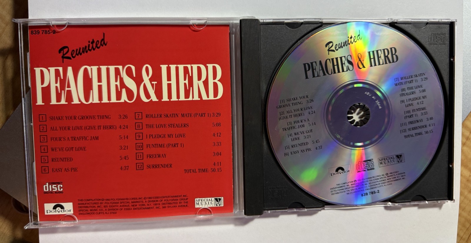 PEACHES & HERB – Reunited – CD – RARE MINT
