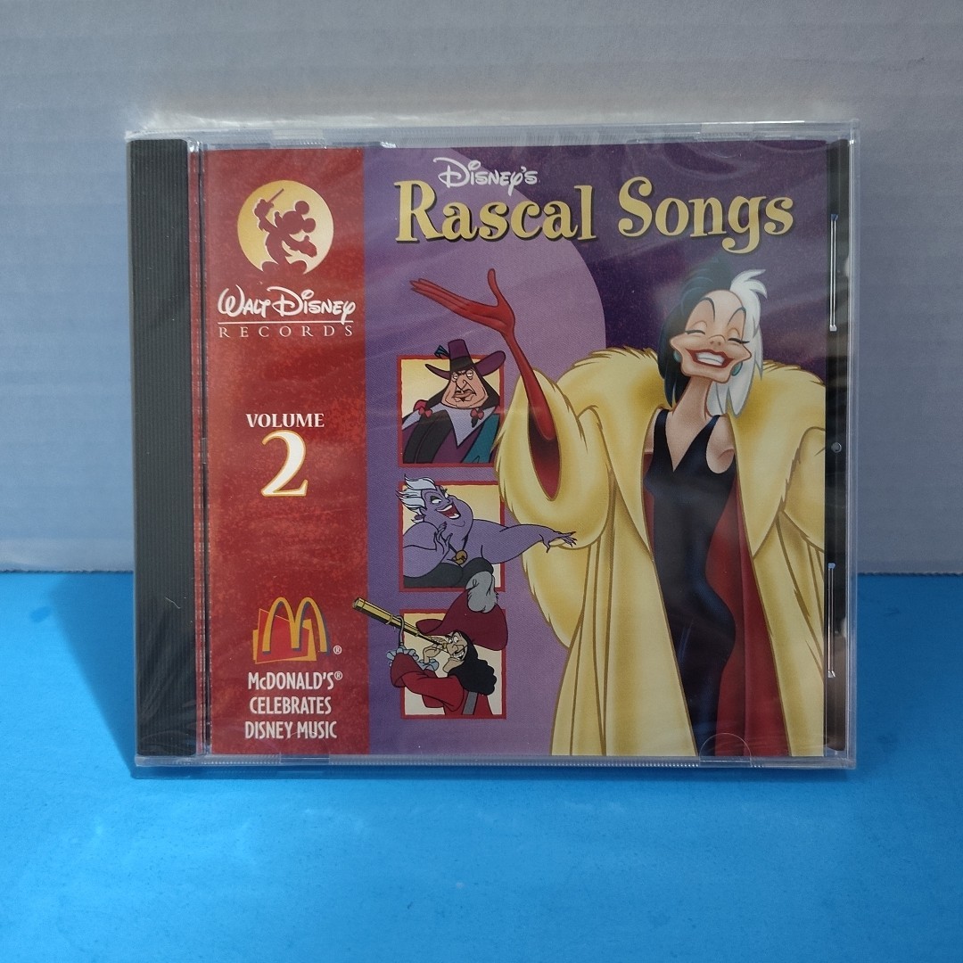 Disney’s Rascal Songs Volume 2 (CD, 1996, McDonald’s Promo) New/Sealed