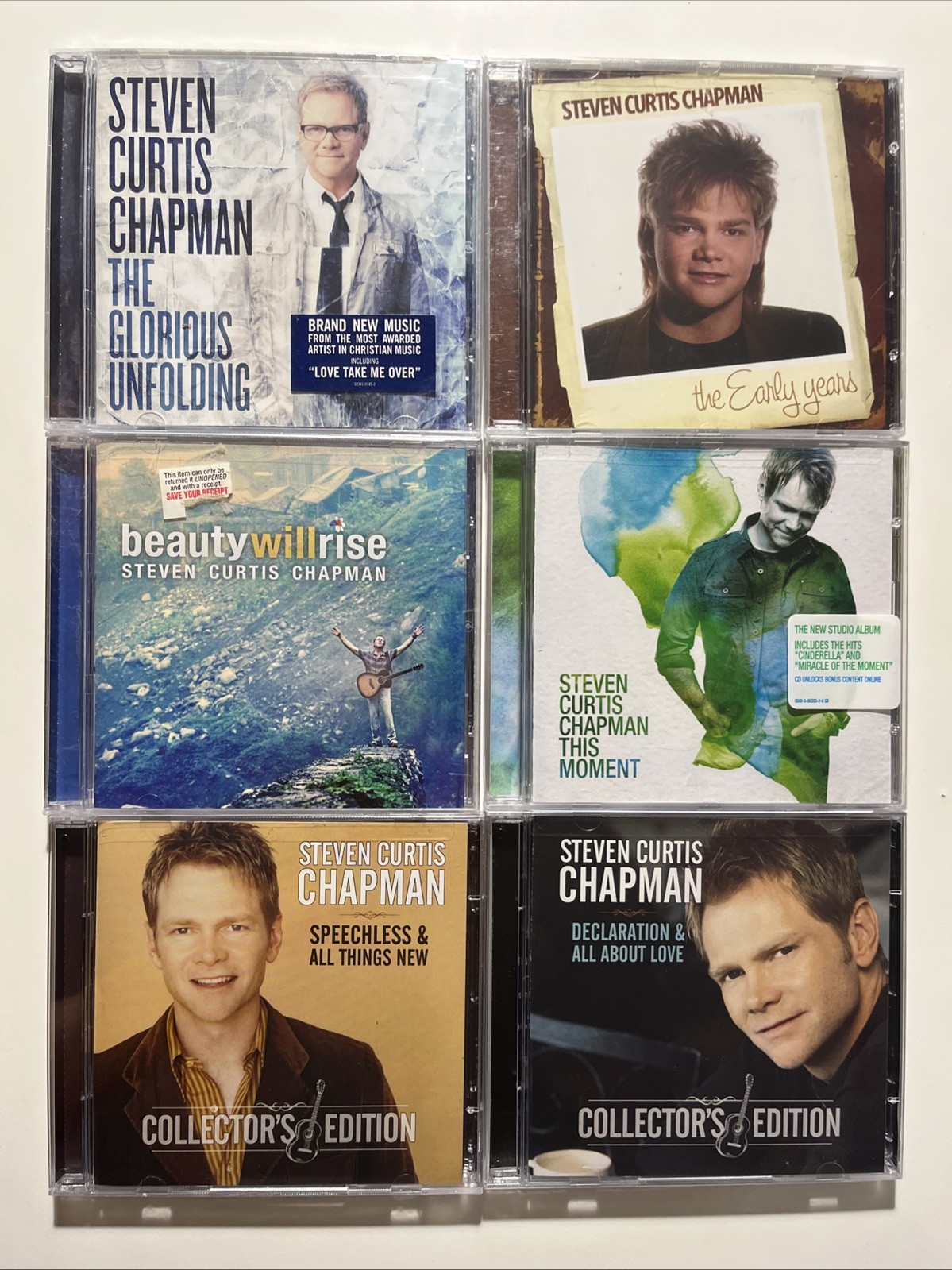 NEW SEALED 6 CD LOT STEVEN CURTIS CHAPMAN COLLECTOR’S EDITION EARLY YEARS BEAUTY