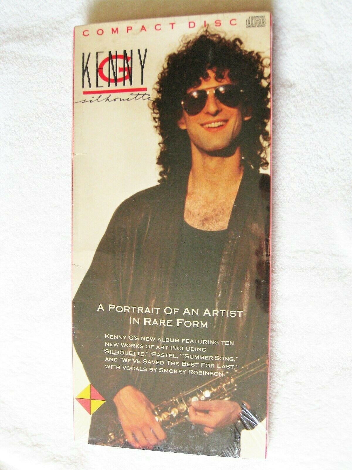 KENNY G SILHOUETTE SEALED LONGBOX CD DEBUT KP LIMITED EDITION PROMO HYPE STICKER