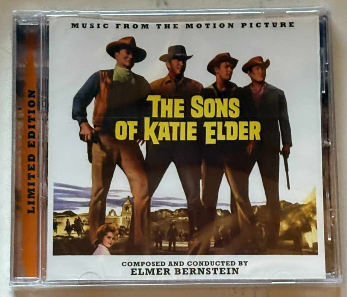 The Sons Of Katie Elder CD Sountrack Elmer Bernstein Limited Edition La La Land