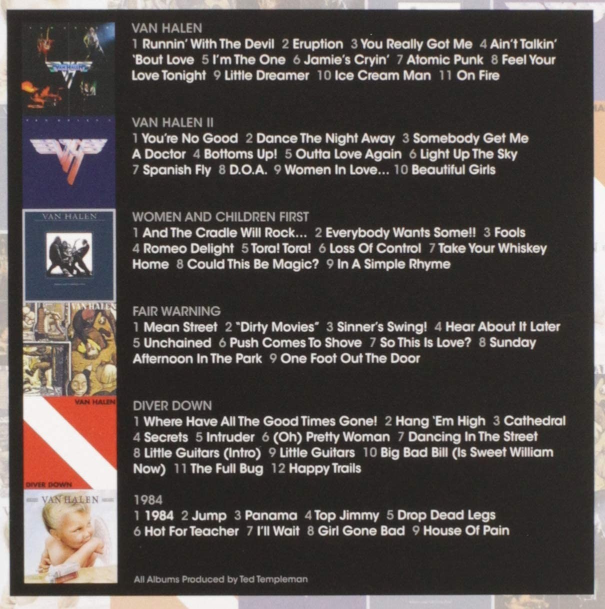 Van Halen – The Studio Albums 1978 – 1984 6 CD Box Set – Compilation Album – NEW
