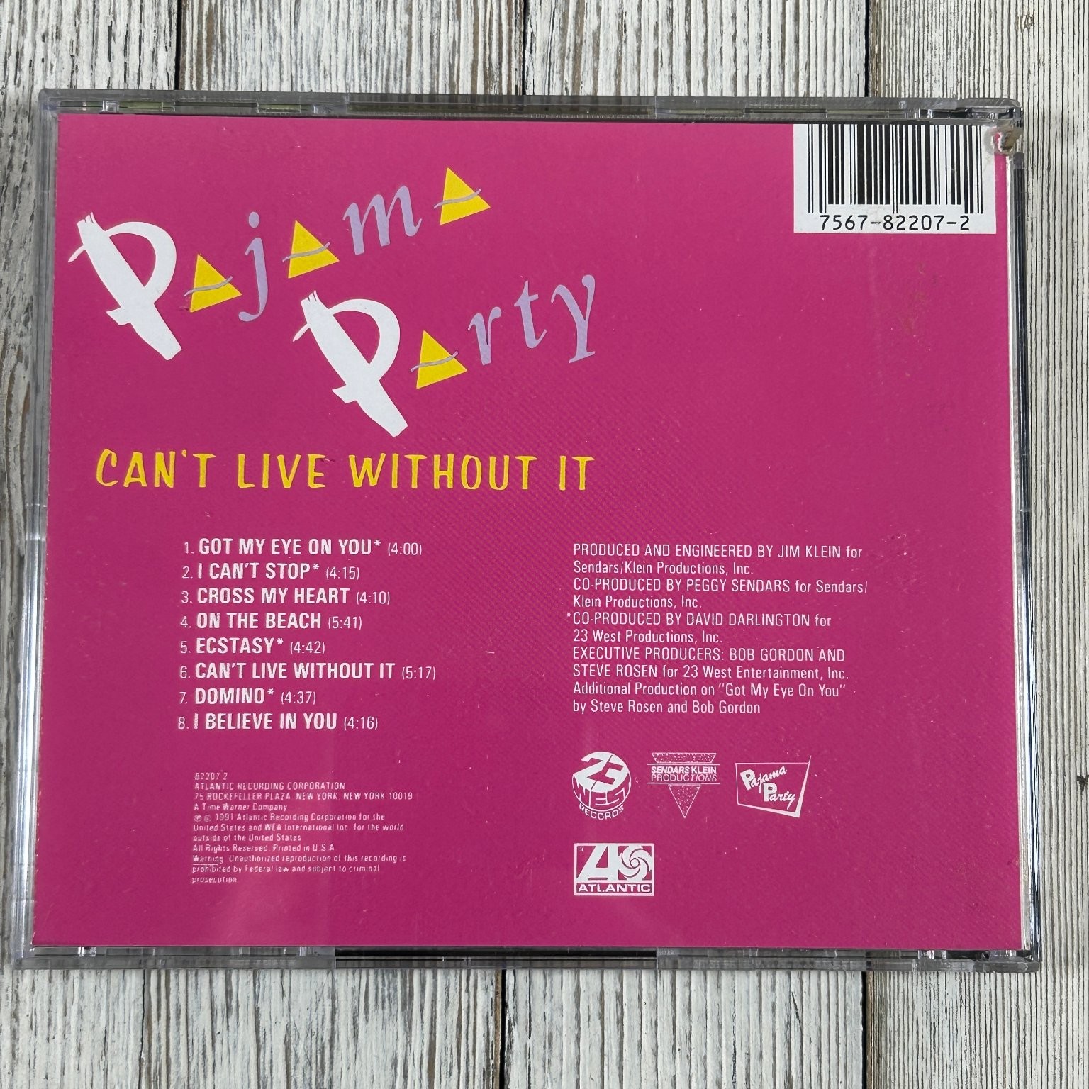 Pajama Party – Can’t Live Without It CD 1991 Pop Dance R&B Atlantic US
