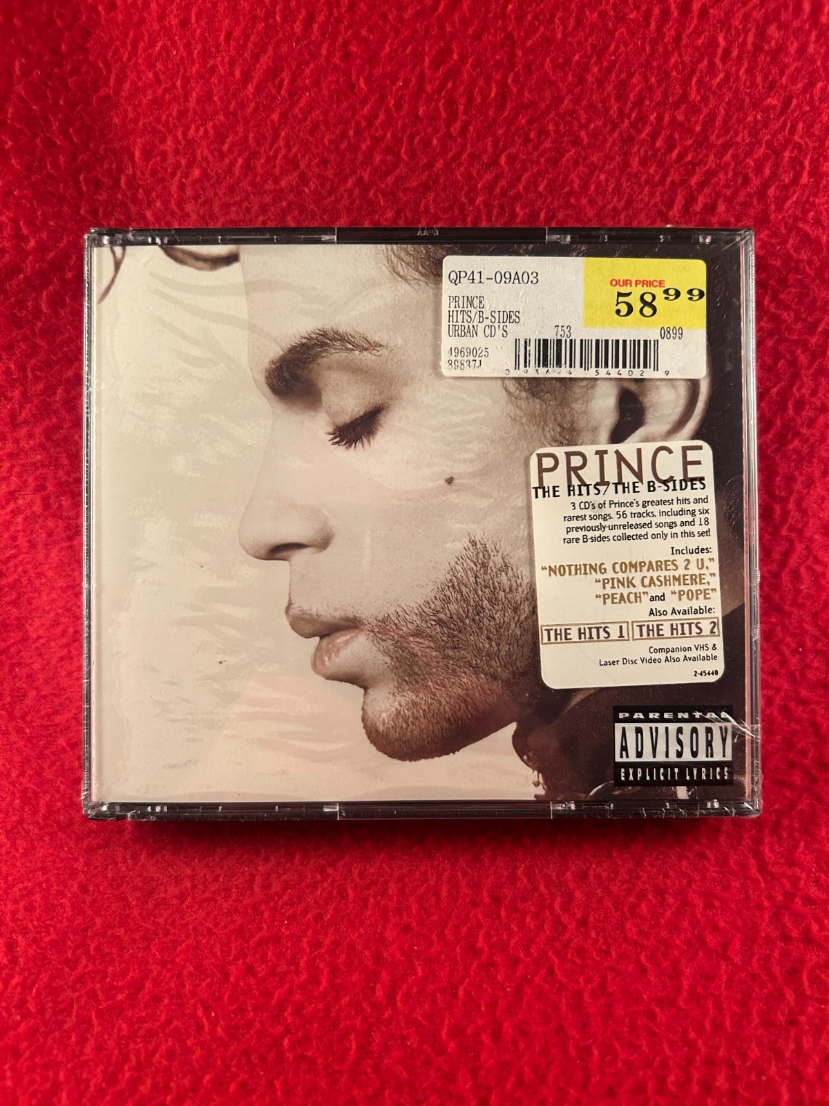 The Hits & B-Sides by Prince CD 1993 BRAND NEW SEALED Nothing Compares 2 U USA