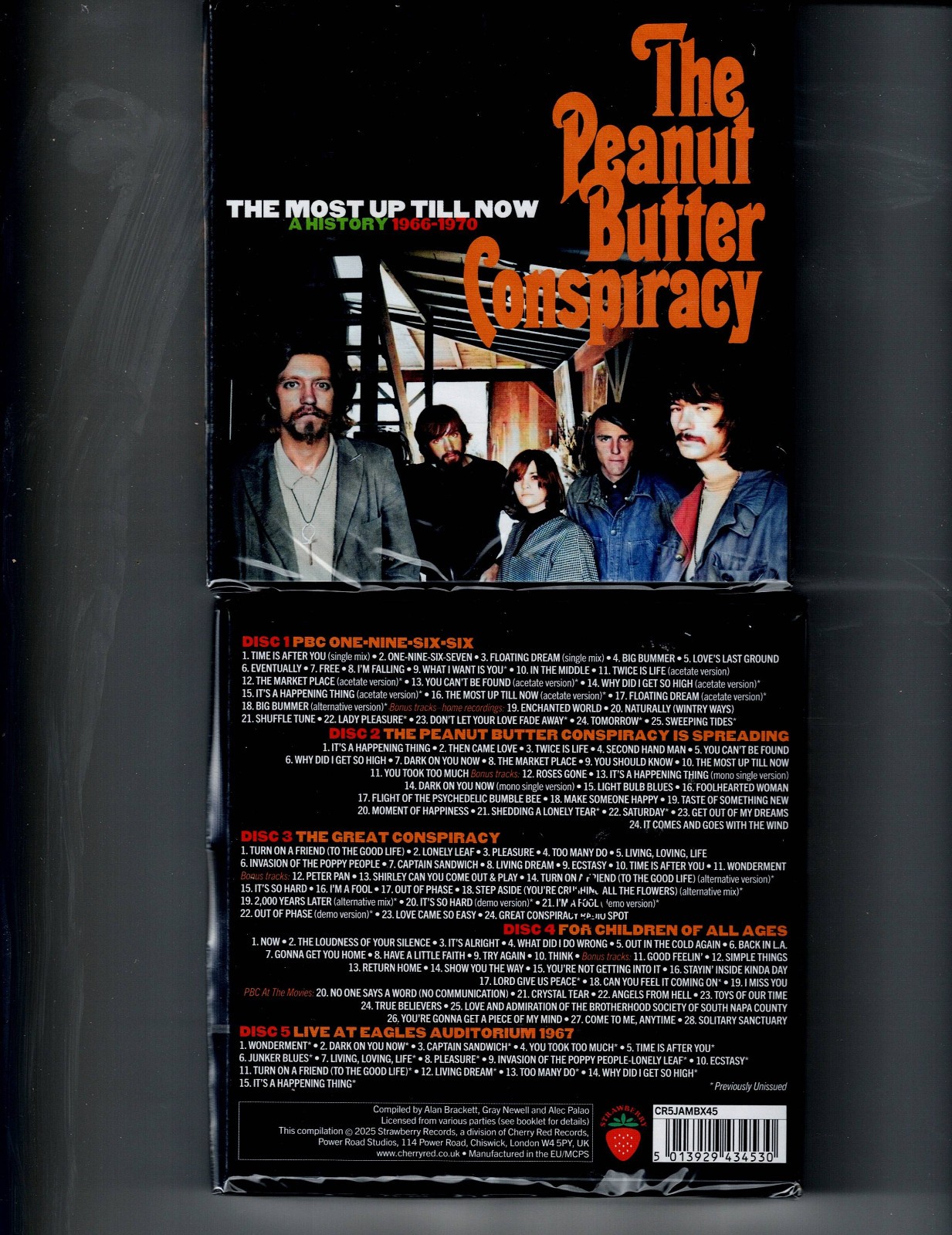 PEANUT BUTTER CONSPIRACY- UP TILL NOW: HISTORY 66-70 (7CD 2025) NEW*91 TRACKS*