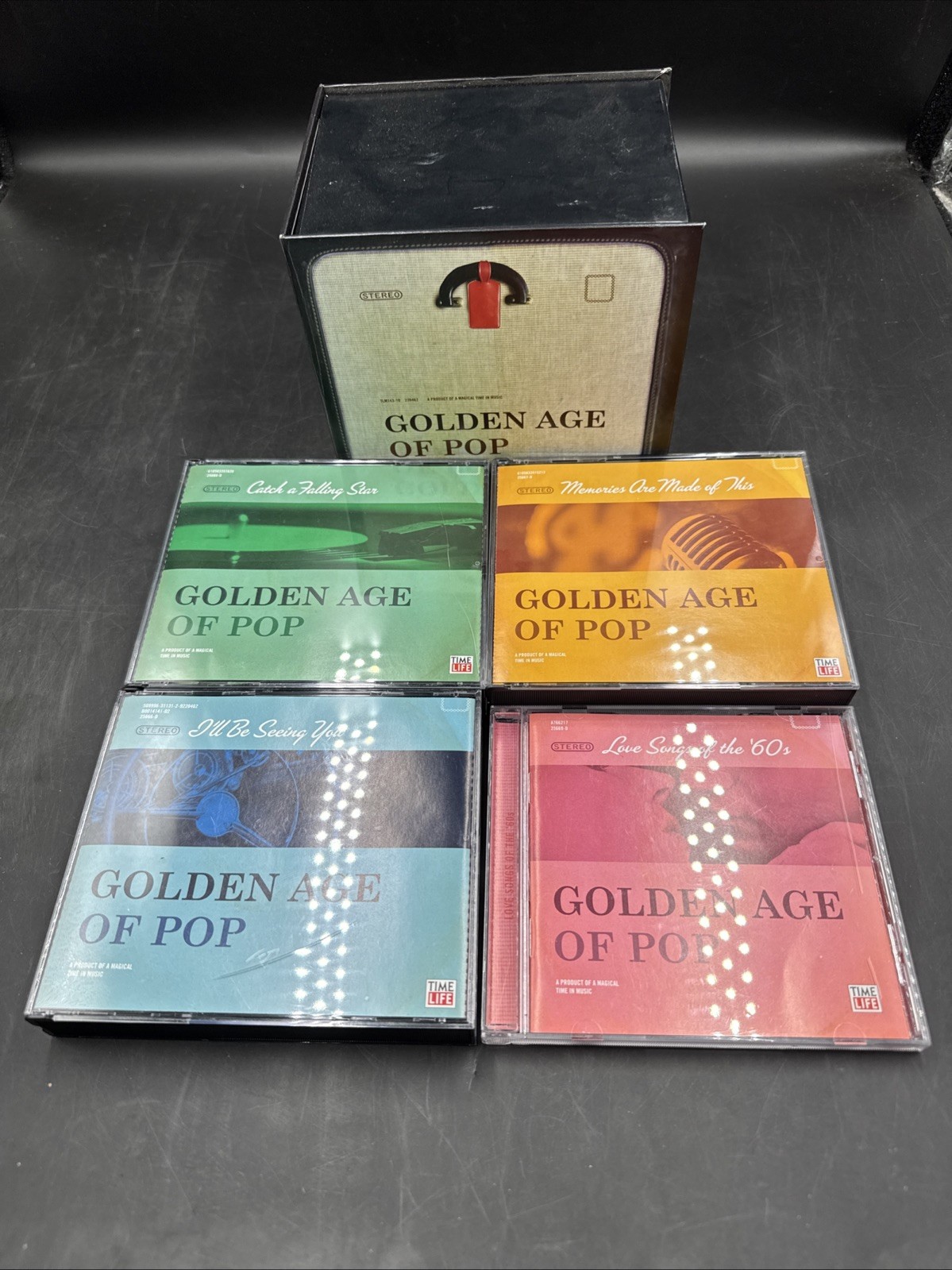 Golden Age of Pop Time-Life 10-Disc Music Box Set 2010 Jewel Cases with Box