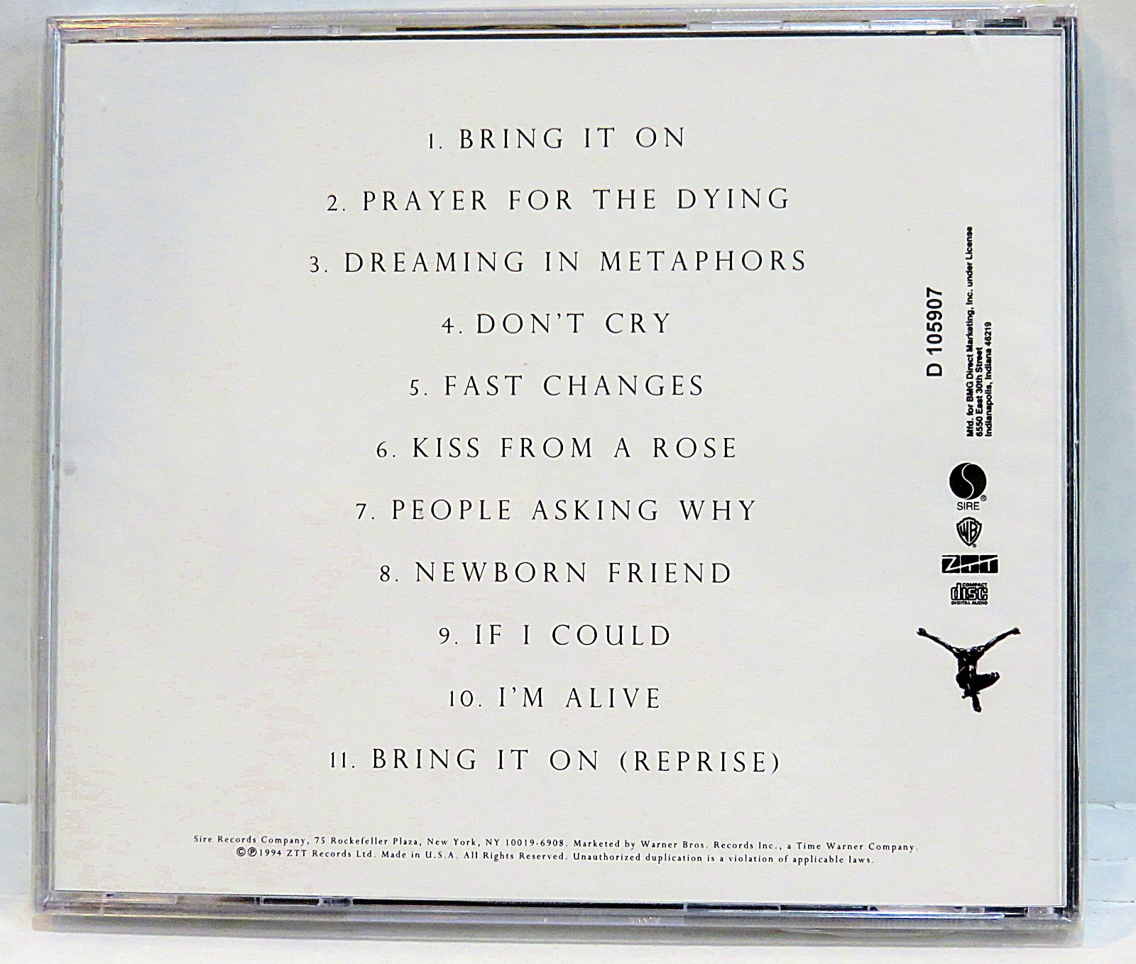 CD Seal – Self Titled Sire / Warner Bros 9 45415-2 CD241