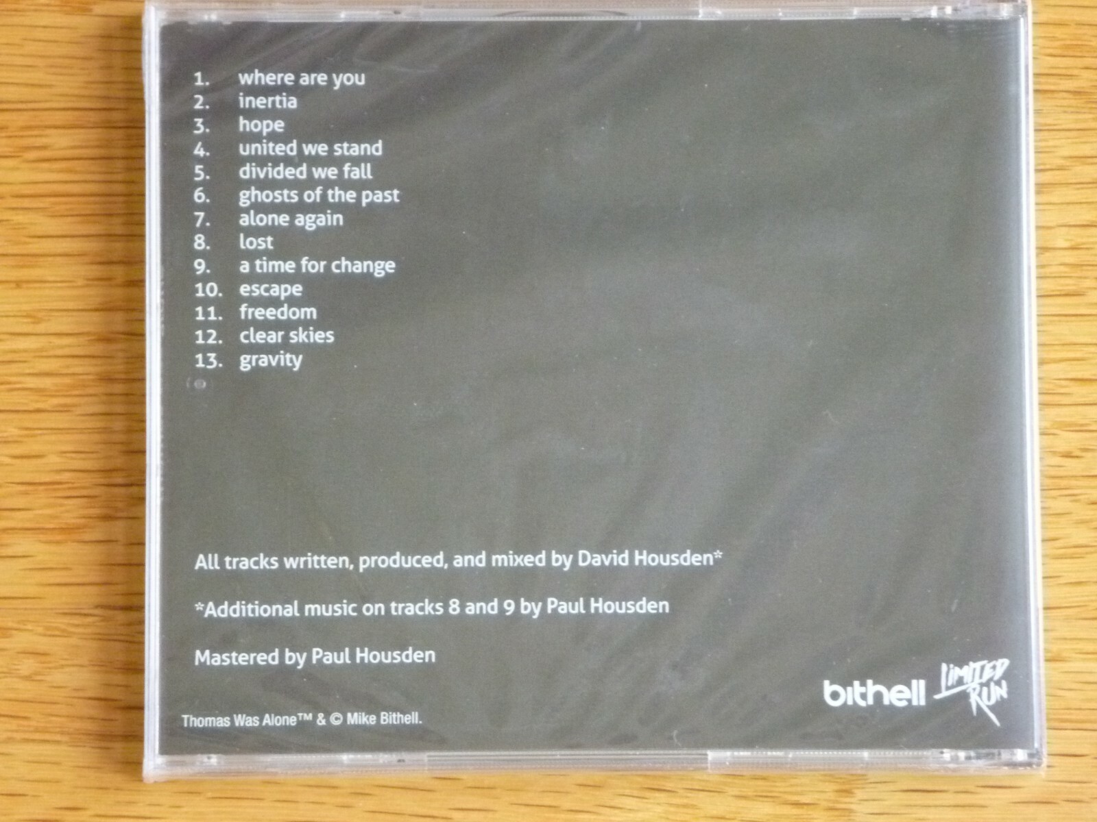 NEW Thomas Was Alone Original Soundtrack CD 13T Anime Limited Run Games