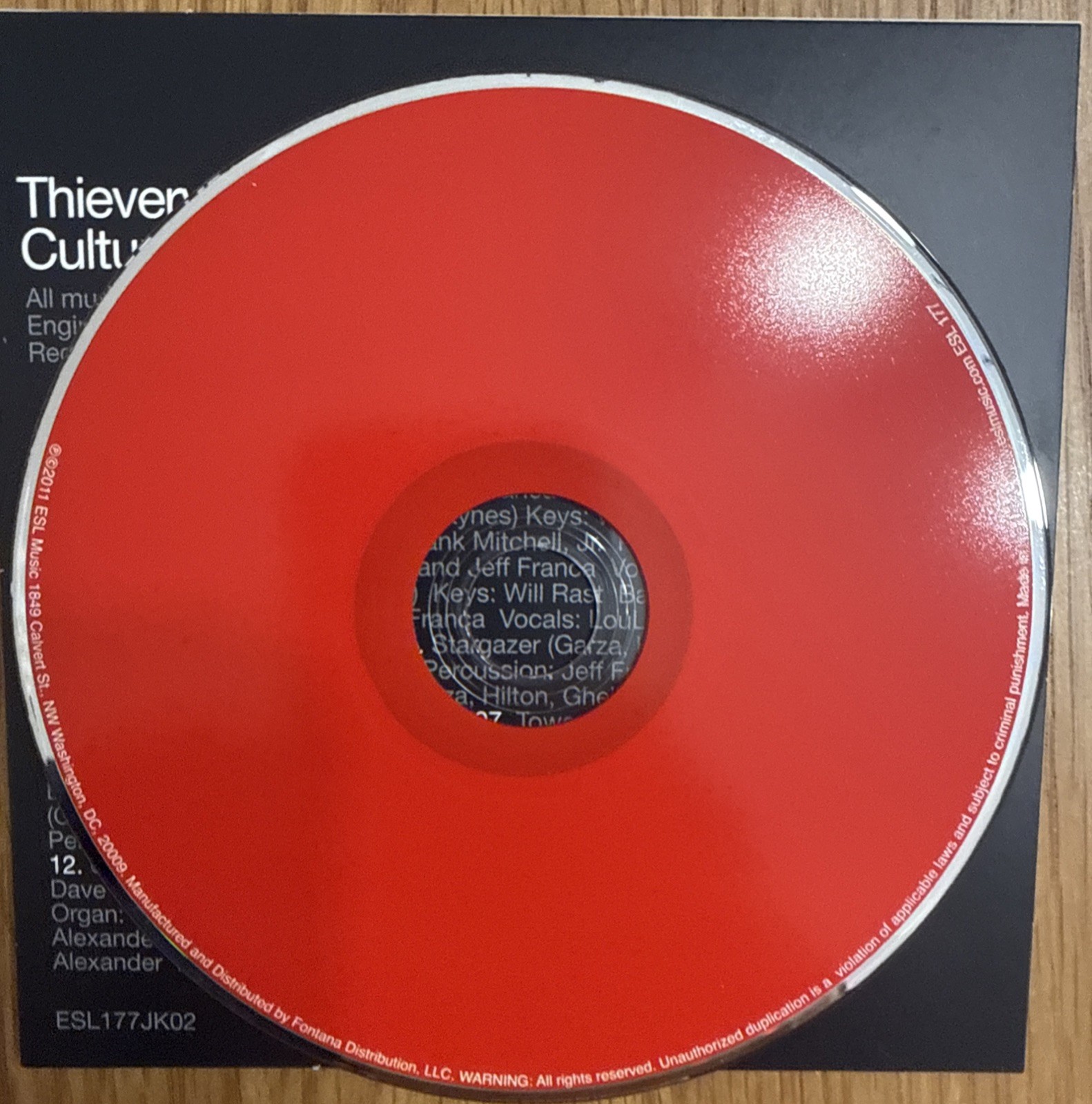 Culture Of Fear by Thievery Corporation (CD, 2011) Sealed