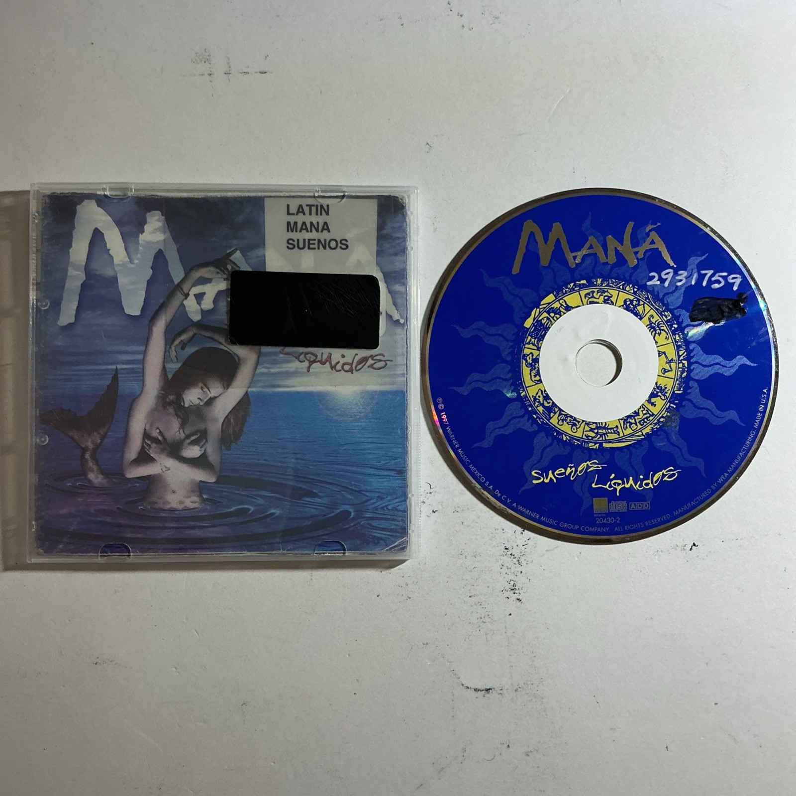 Mana – Suenos Liquidos CD 1997 ROCK POP MEXICO LATINA WEA LATINA