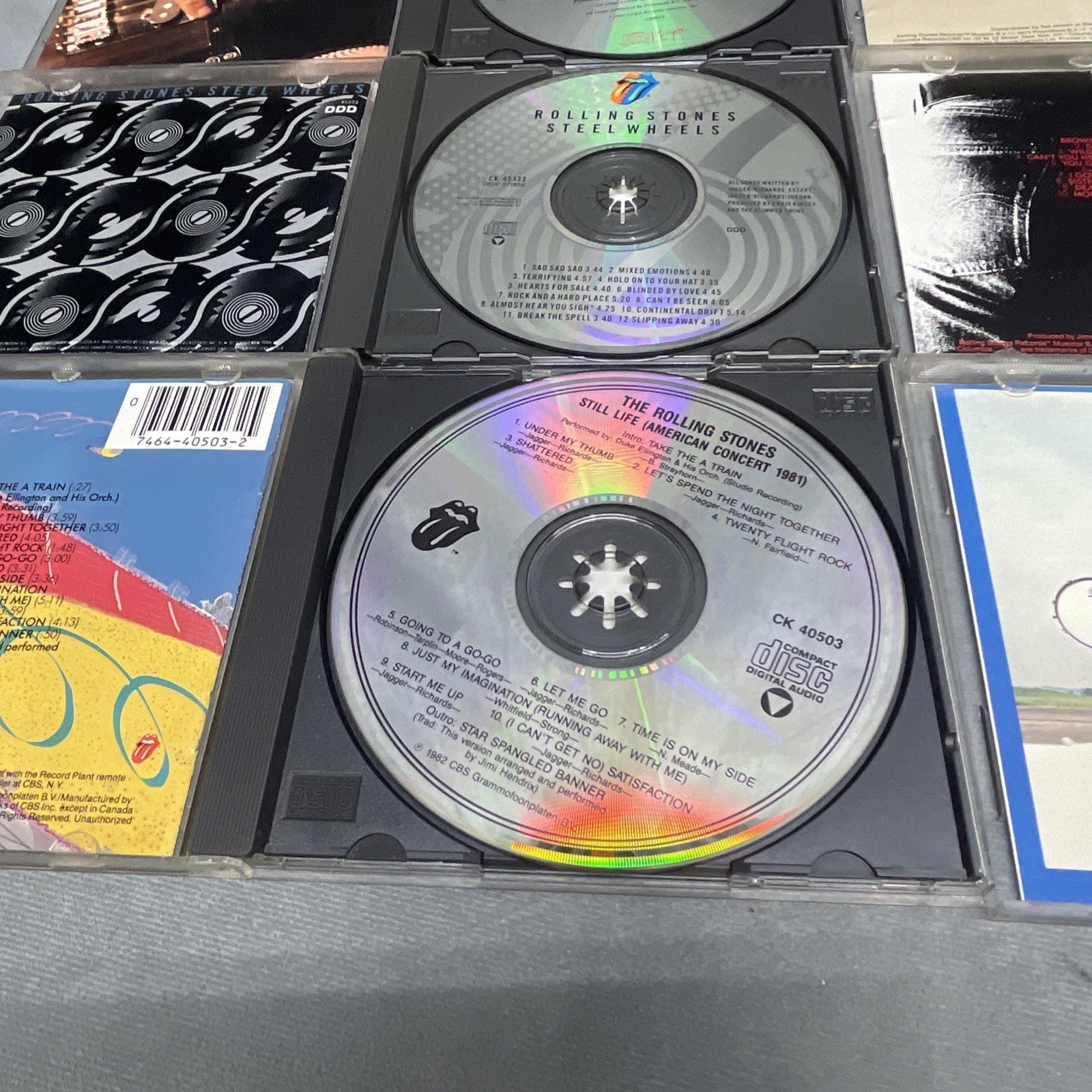 The Rolling Stones 6 CD Lot Bundle Live Steel Wheels Sticky Fingers Solo Rock