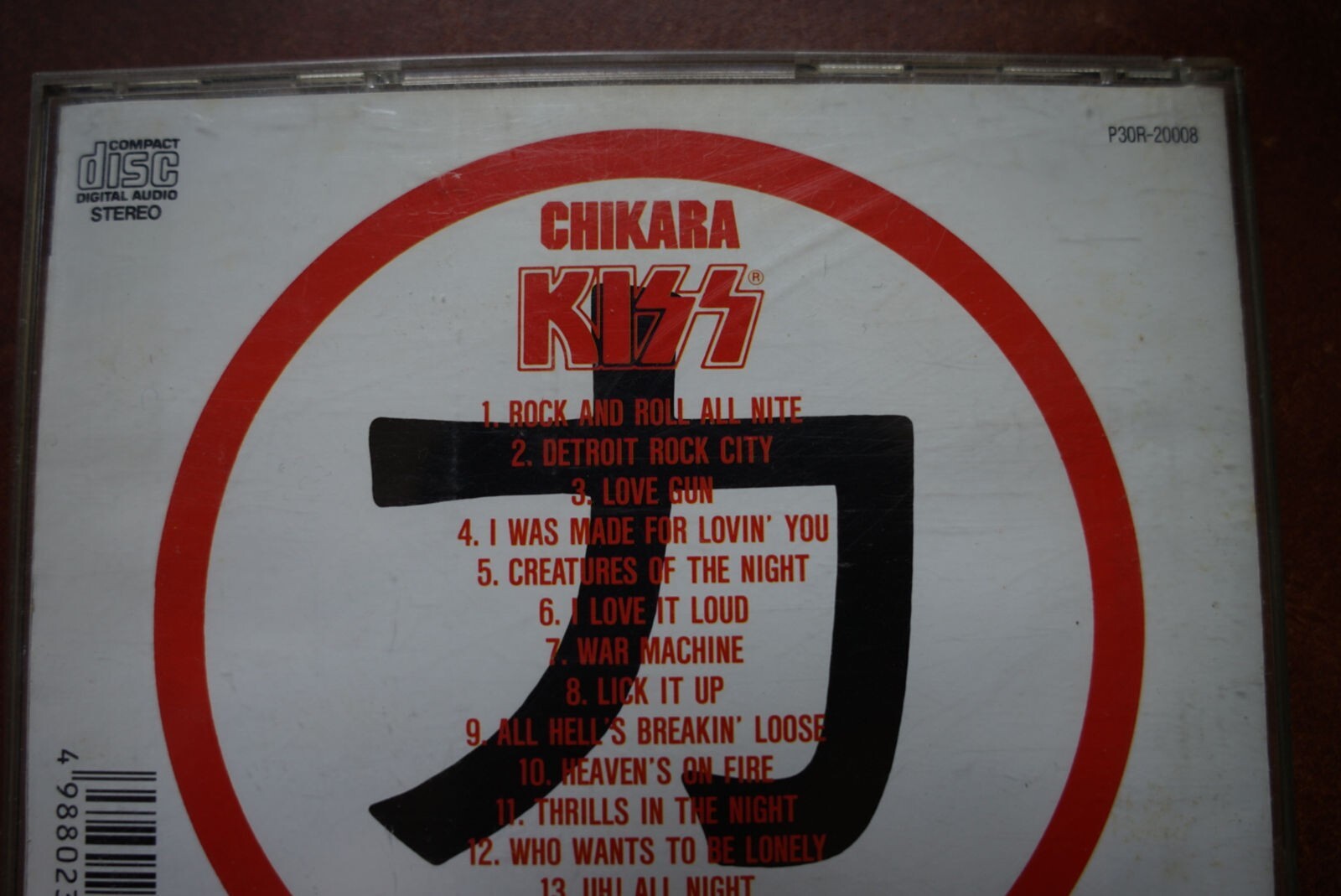 KISS Chikara JAPAN CD P30R-20008 12-page PS BOOKLET JAPAN limited CD