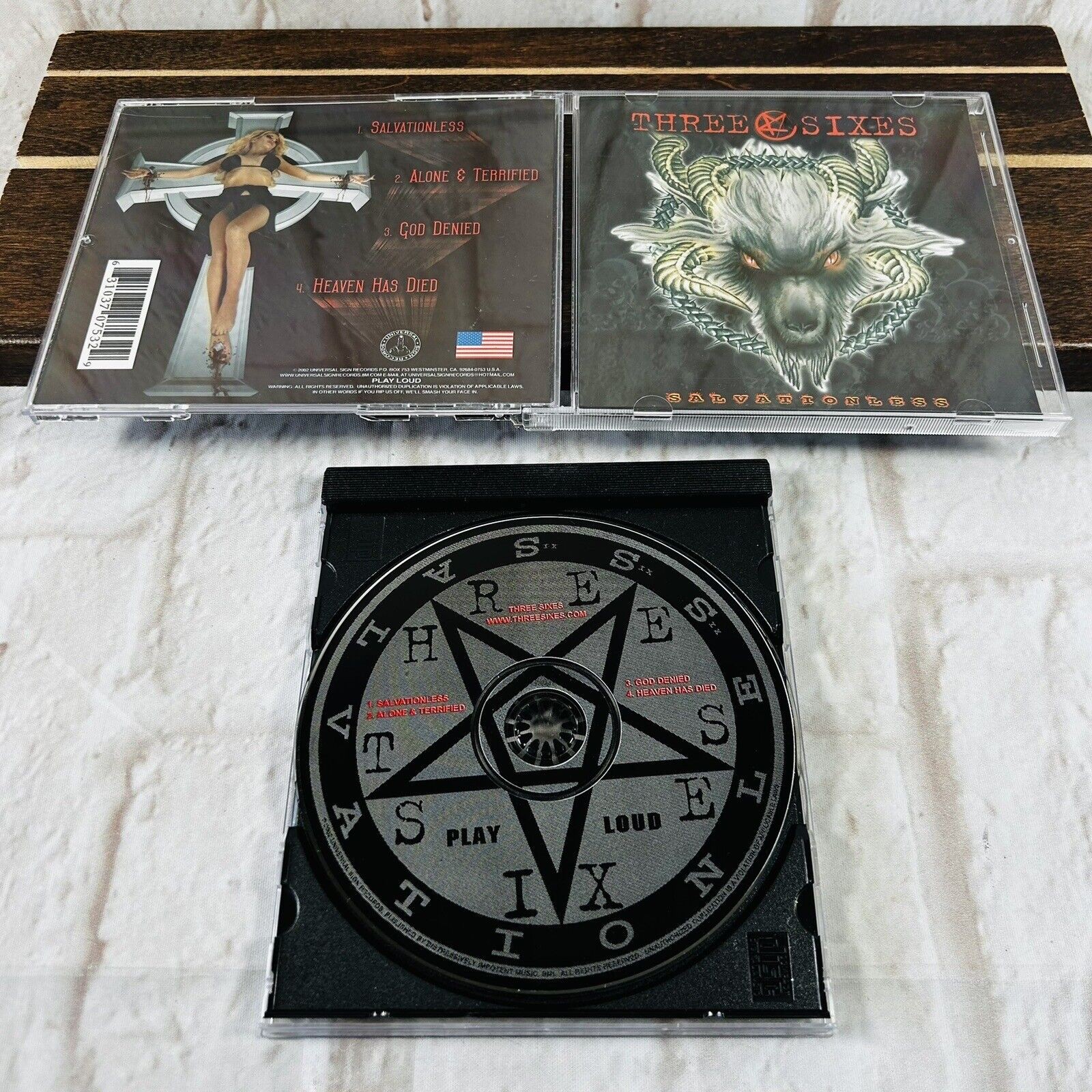 Three Sixes Salvationless CD 2004