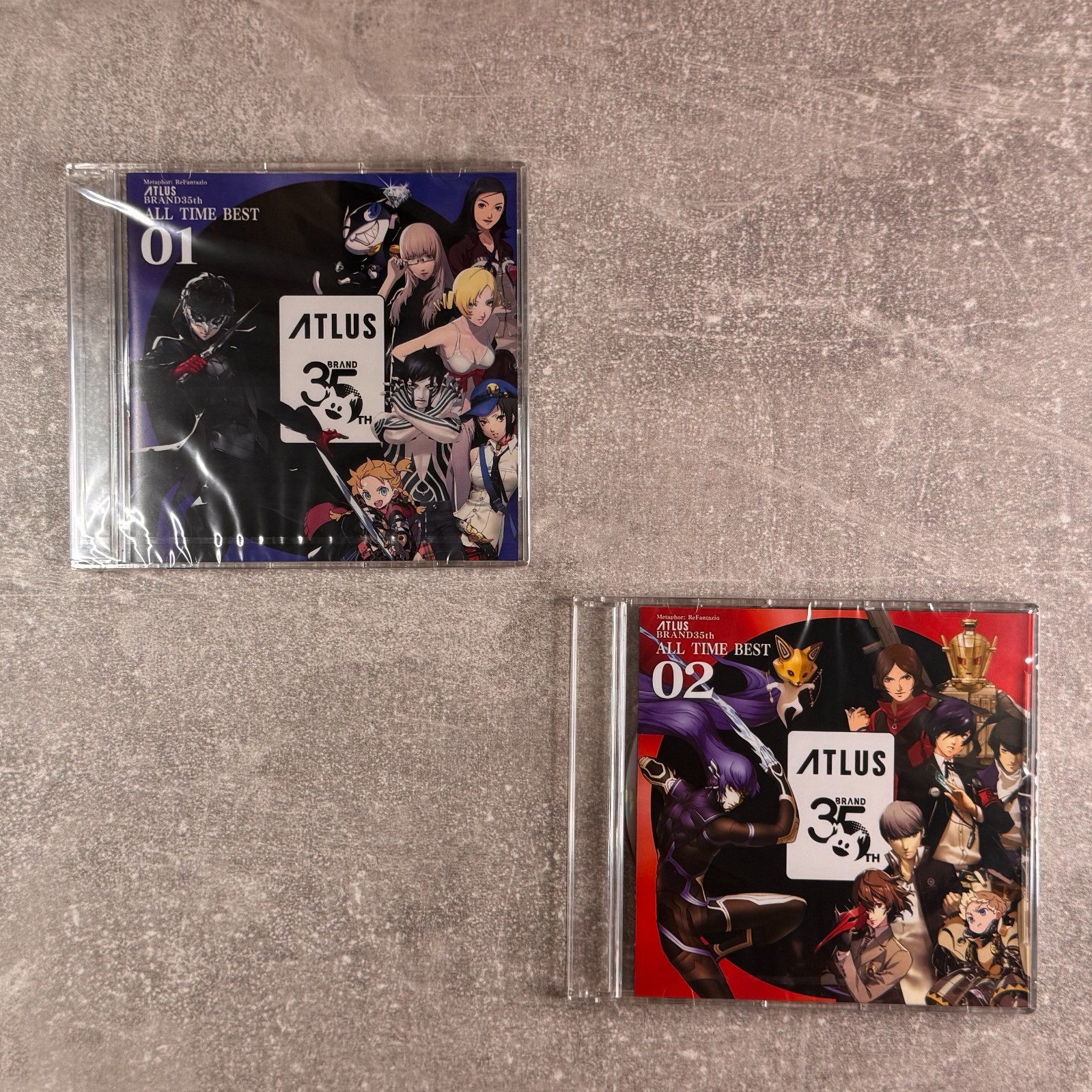 Atlus Brand 35th All Time Best 01 & 02 | Atlus 35th Anniversary | 2 CDs | Japan