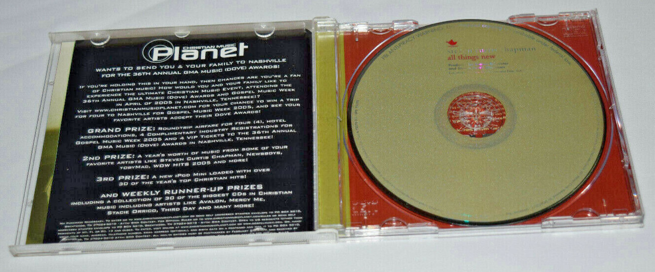 All Things New by Steven Curtis Chapman (CD, Sep-2004, Sparrow Records) LN