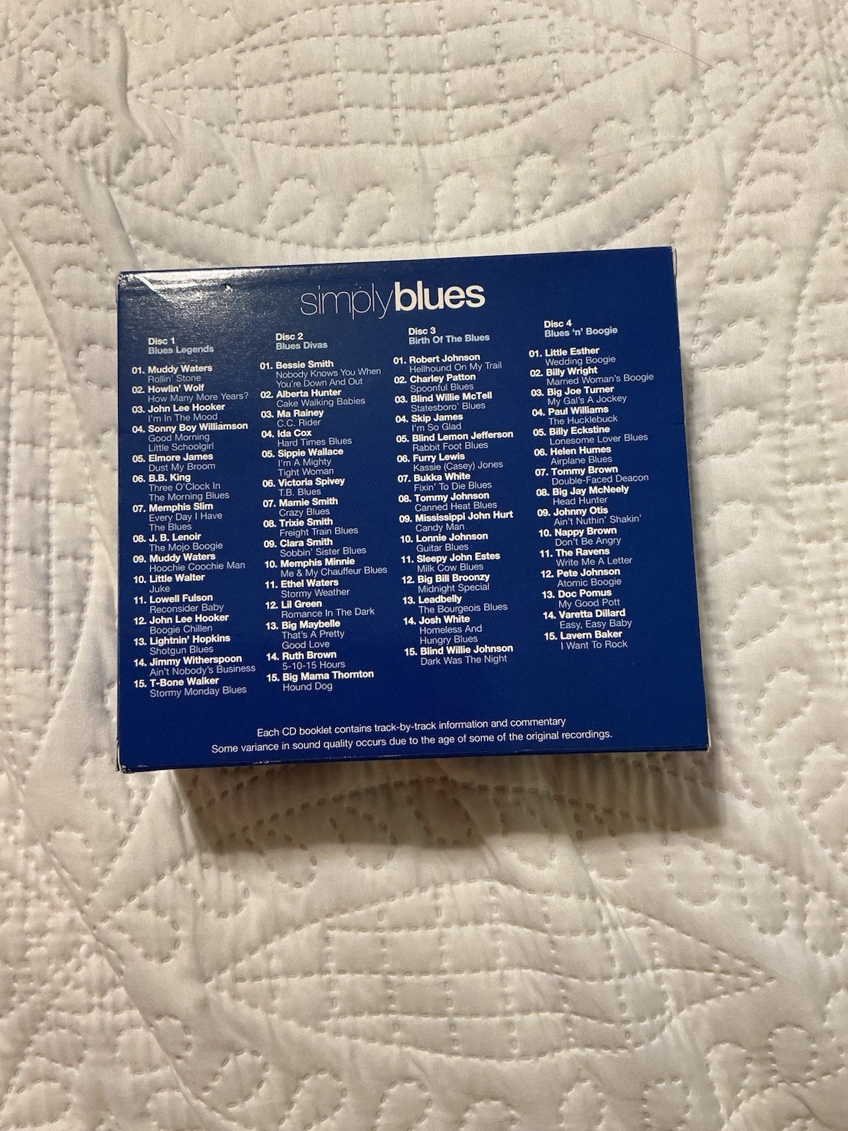 Simply Blues 4 CD Box Set Essential Blues : Various Artists