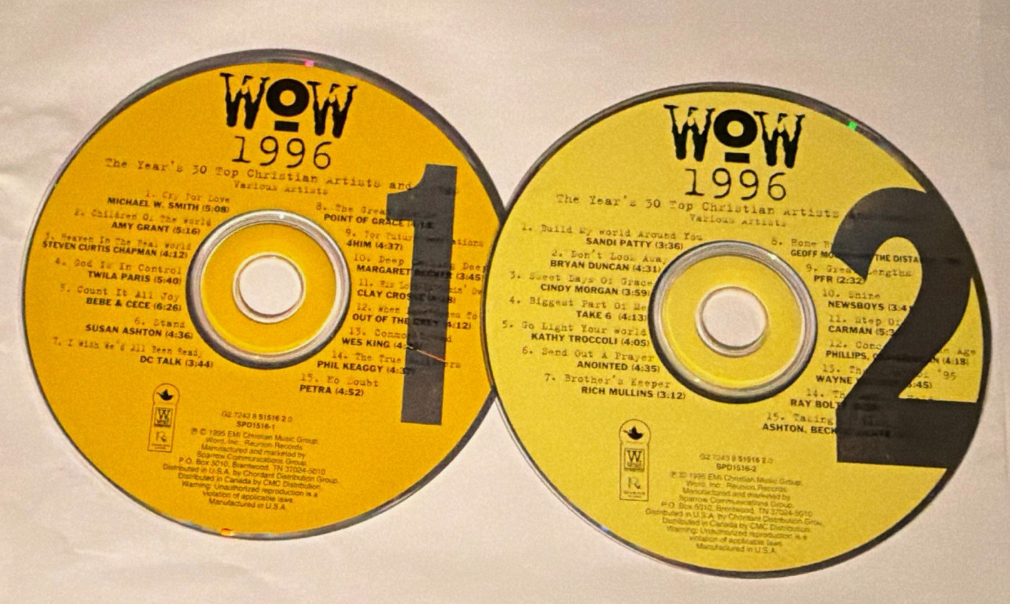 WOW 1996 (1996) Sparrow Records 2CD Compilation Album – Contemporary Christian