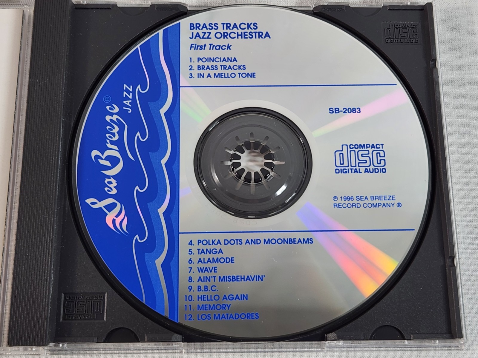 BRASS TRACKS JAZZ ORCHESTRA – First Track (CD 1996) Big Band Swing Jazz Disc NM