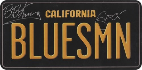 BB KING/ERIC CLAPTON “Riding with the King” promo license plate CD SET