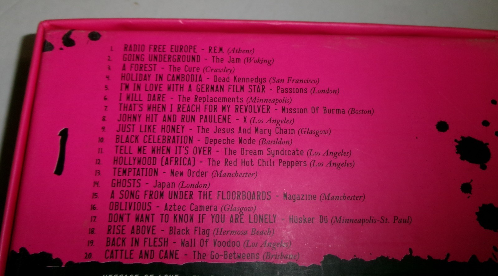Left Of The Dial 80’s Underground 4 CD Box Set with Book Jam Cure Pixies Cocteau