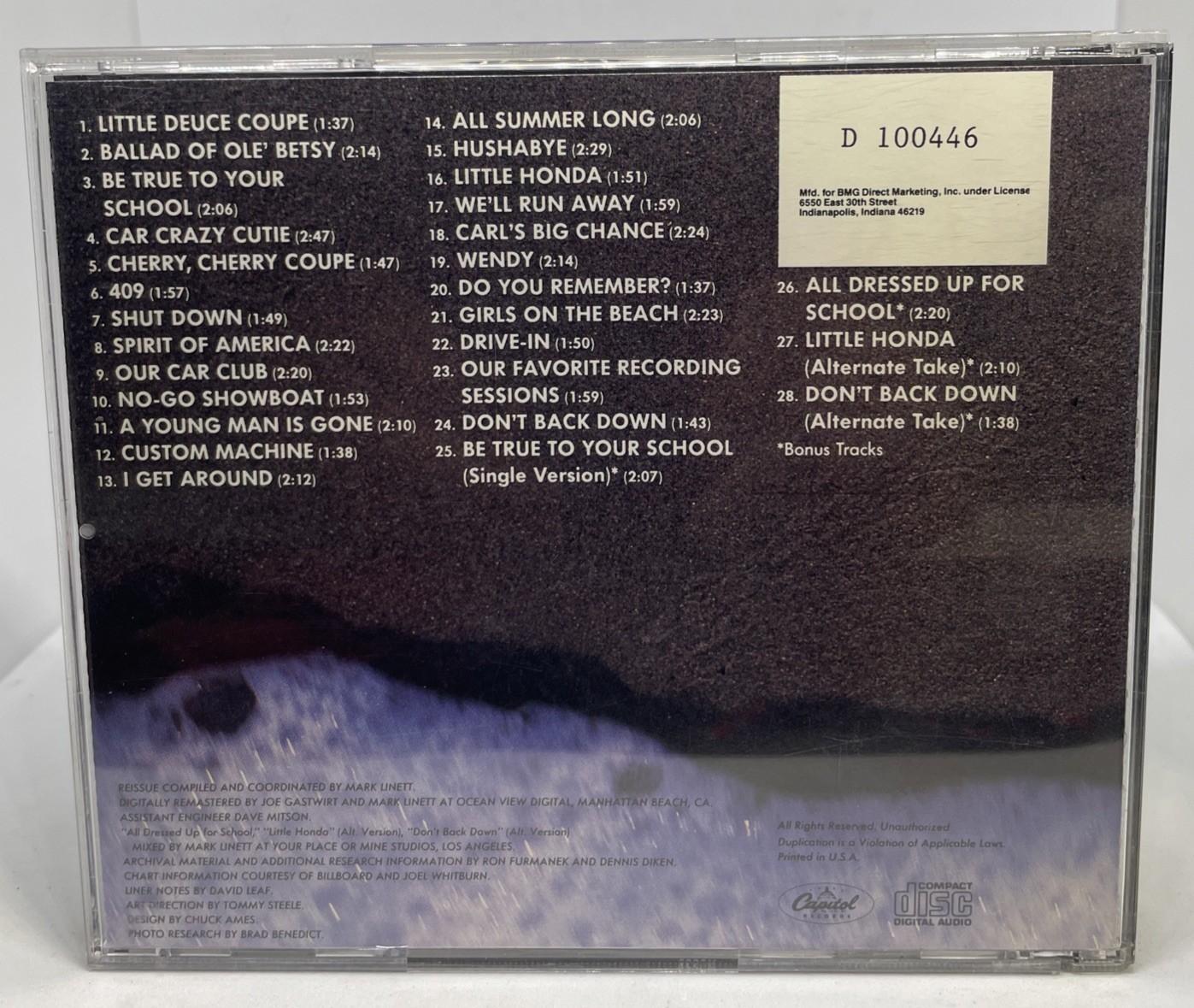 The Beach Boys – Little Deuce Coupe & All Summer Long CD Album Compilation 1990