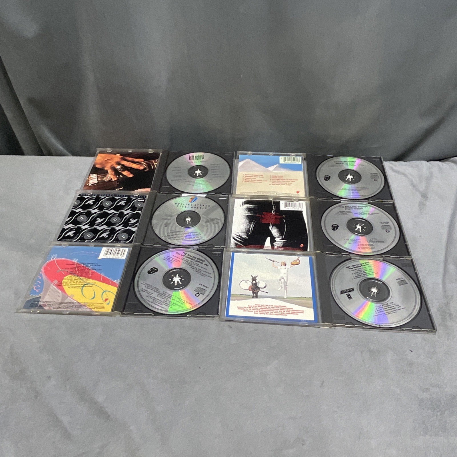 The Rolling Stones 6 CD Lot Bundle Live Steel Wheels Sticky Fingers Solo Rock