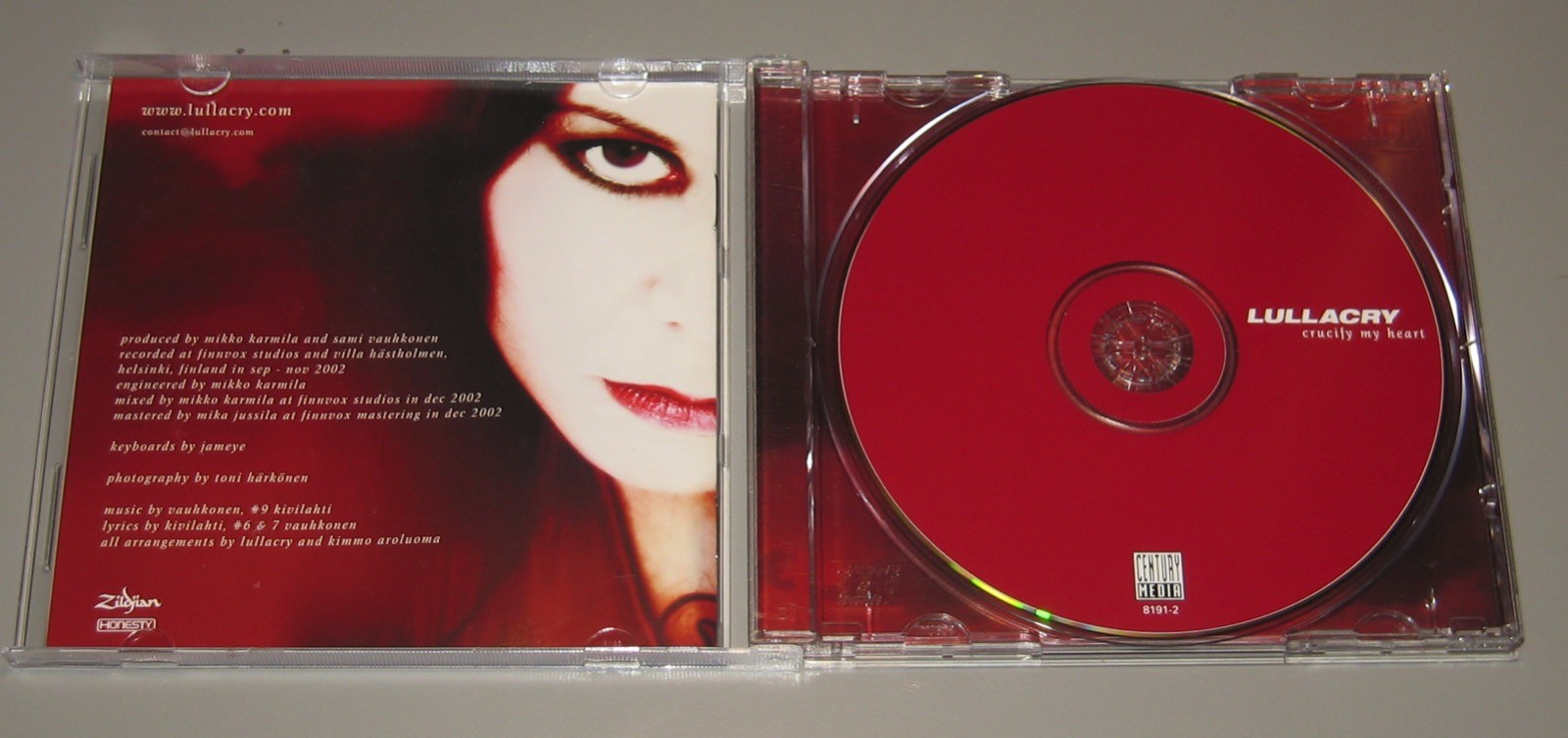 Lullacry – Crucify My Heart (CD, 2003, Century Media) Gothic Metal